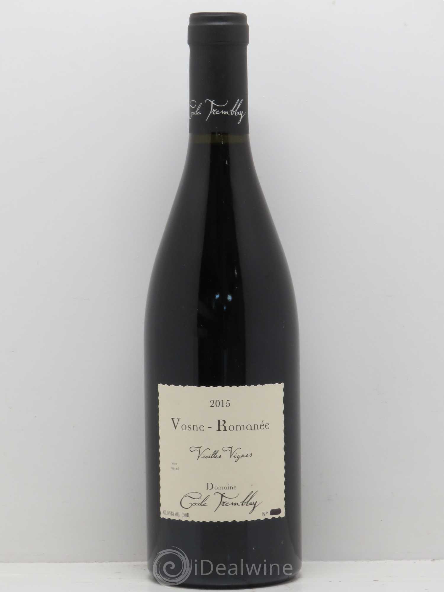 Vosne-Romanée Vieilles Vignes Cécile Tremblay 2015 - Lot de 1 bouteille - 0