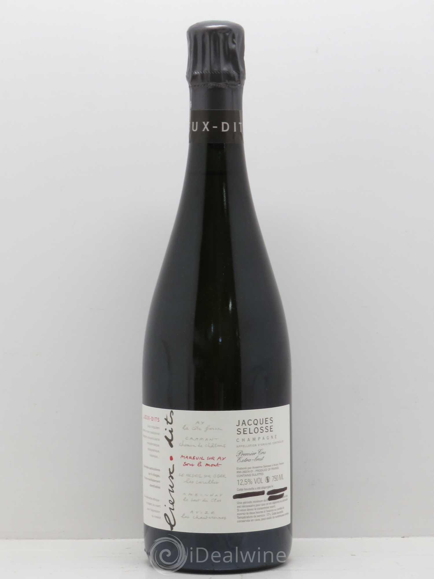 Mareuil sur Ay Sous le Mont Extra-Brut Jacques Selosse - Lot de 1 bouteille - 0