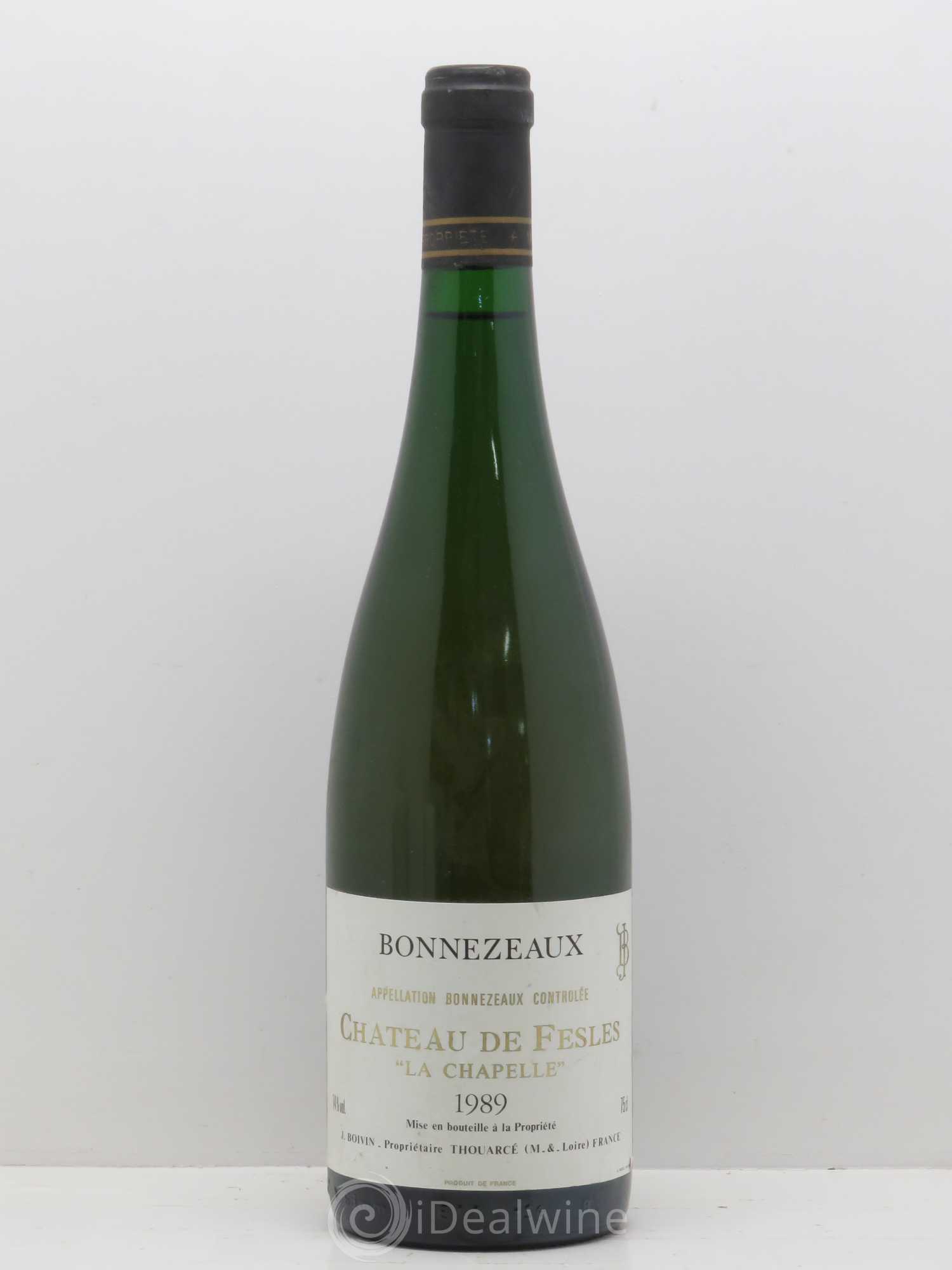 Bonnezeaux La Chapelle Château de Fesles (senza prezzo di riserva) 1989 - Lotto di 1 bottiglia - 0