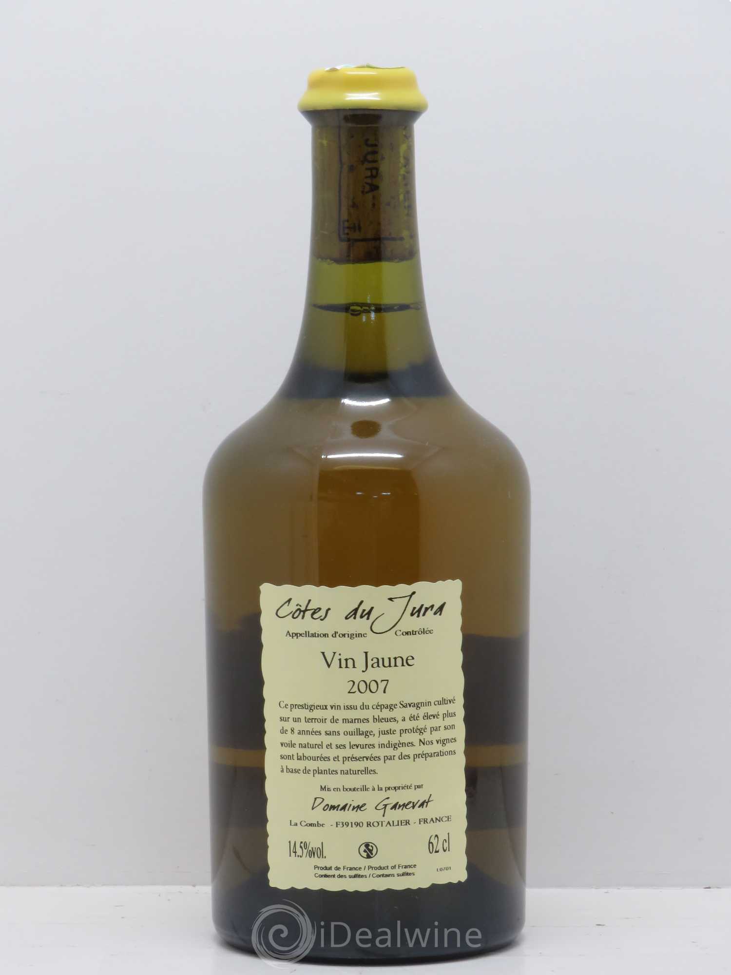 Côtes du Jura Vin Jaune Jean-François Ganevat (Domaine) 2007 - Lot de 1 bouteille - 1