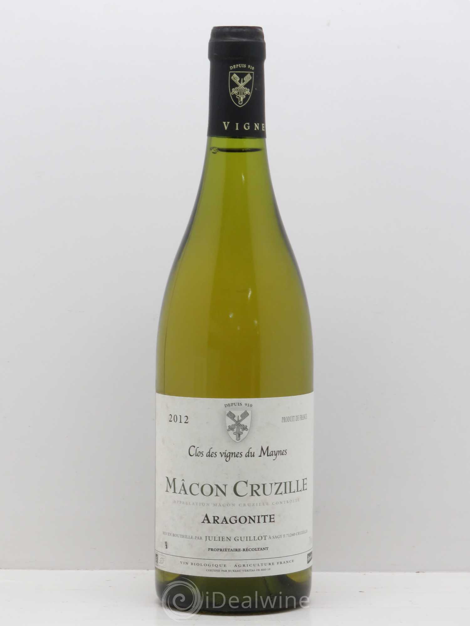 Mâcon Clos Des Vignes Du Mayne Cruzille Aragonite 2012 - Posten von 1 Flasche - 0