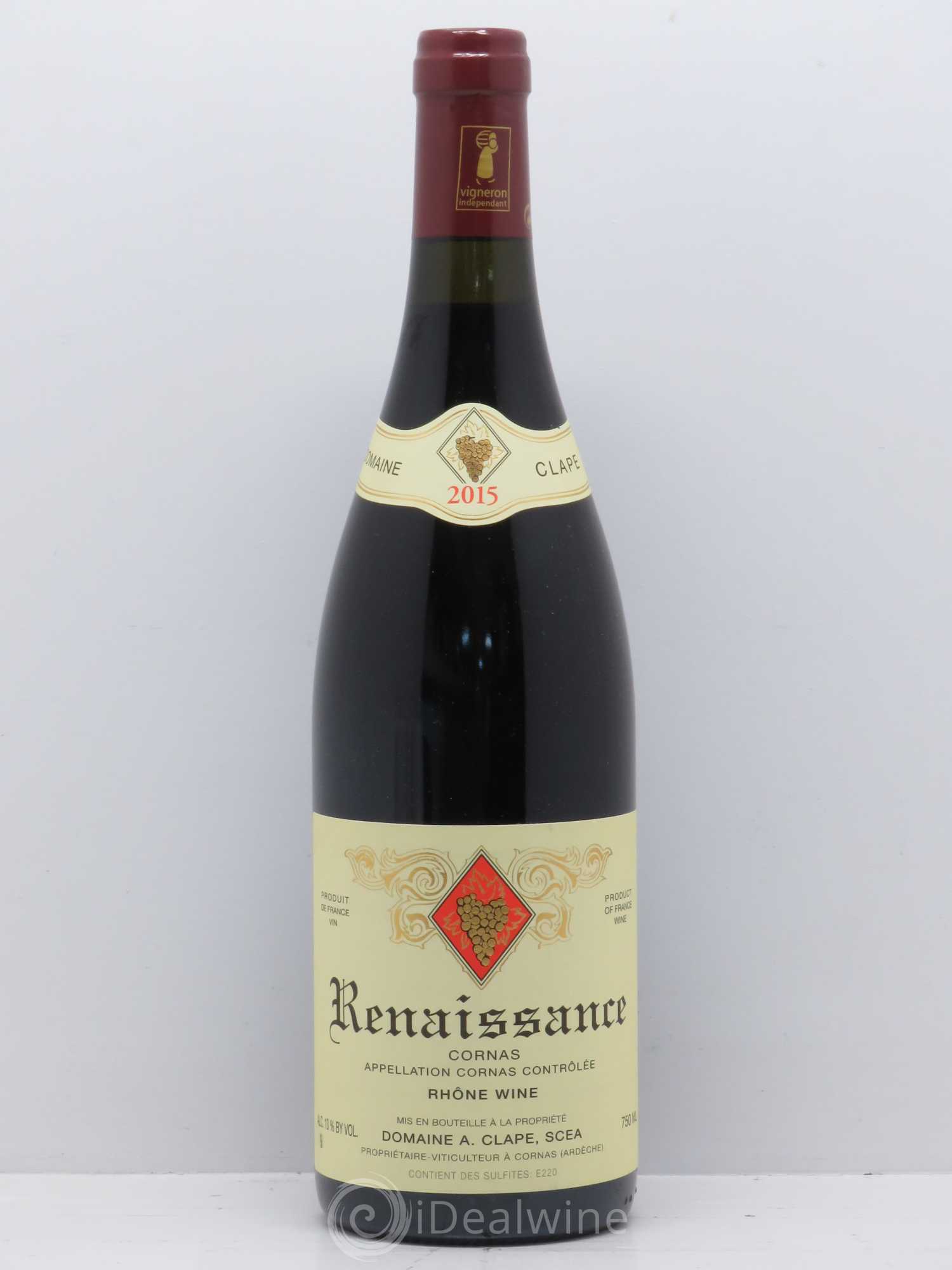 Cornas Renaissance Auguste Clape 2015 - Lot de 1 bouteille - 0