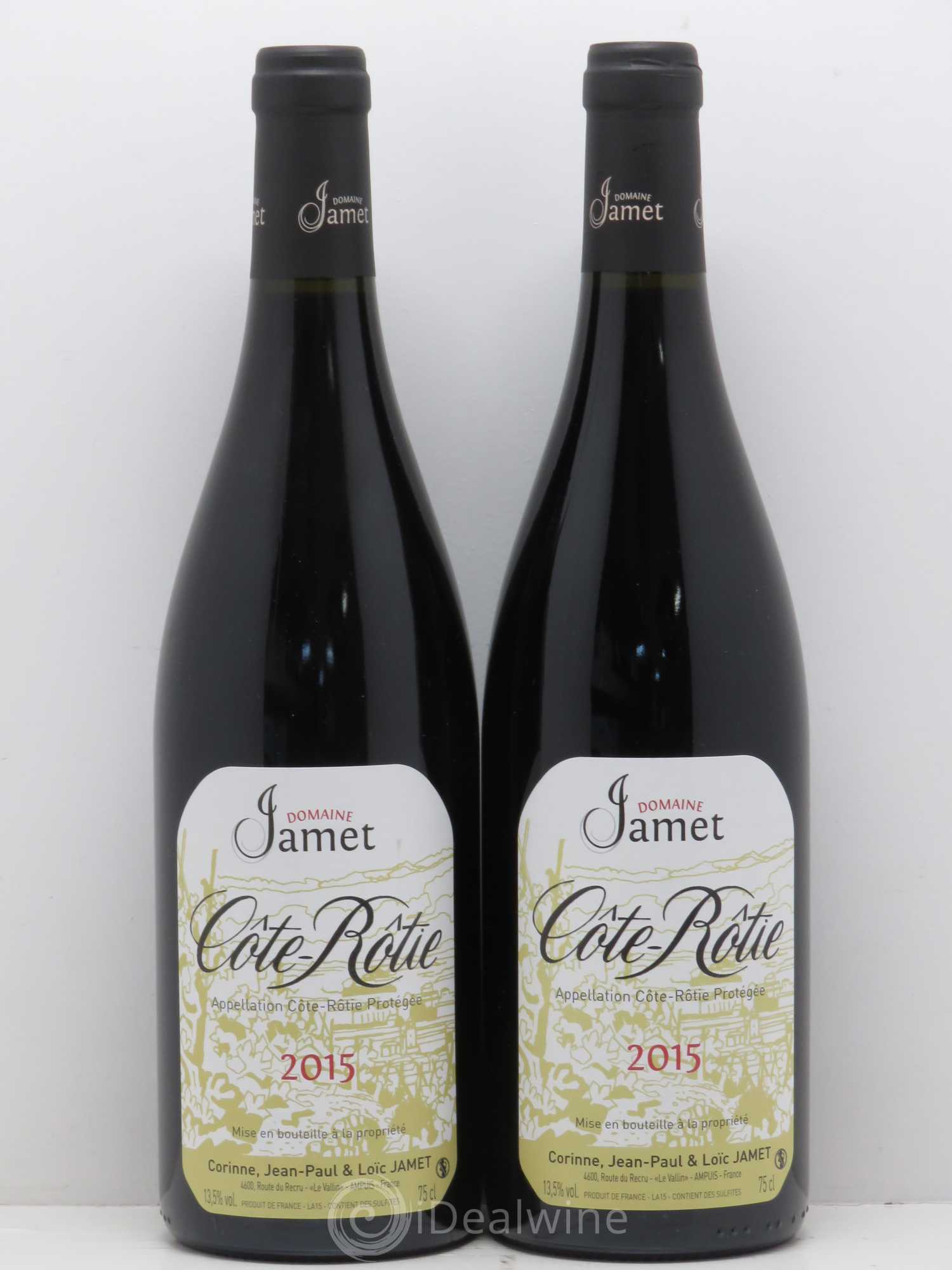 Côte-Rôtie Jamet (Domaine) 2015 - Lot de 2 bouteilles - 0
