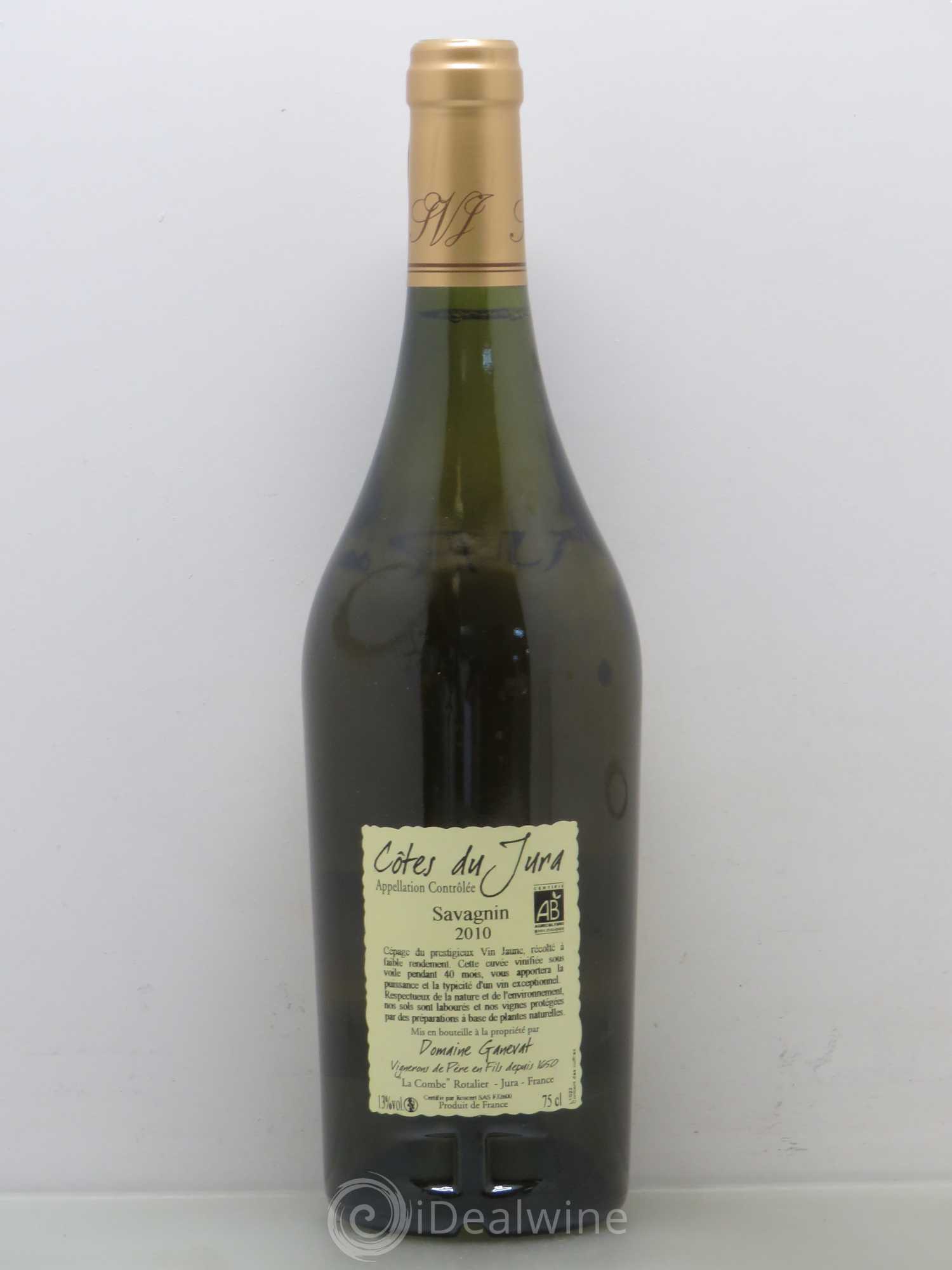 Côtes du Jura Cuvée Prestige Jean-François Ganevat (Domaine) 2010 - Lot de 1 bouteille - 1