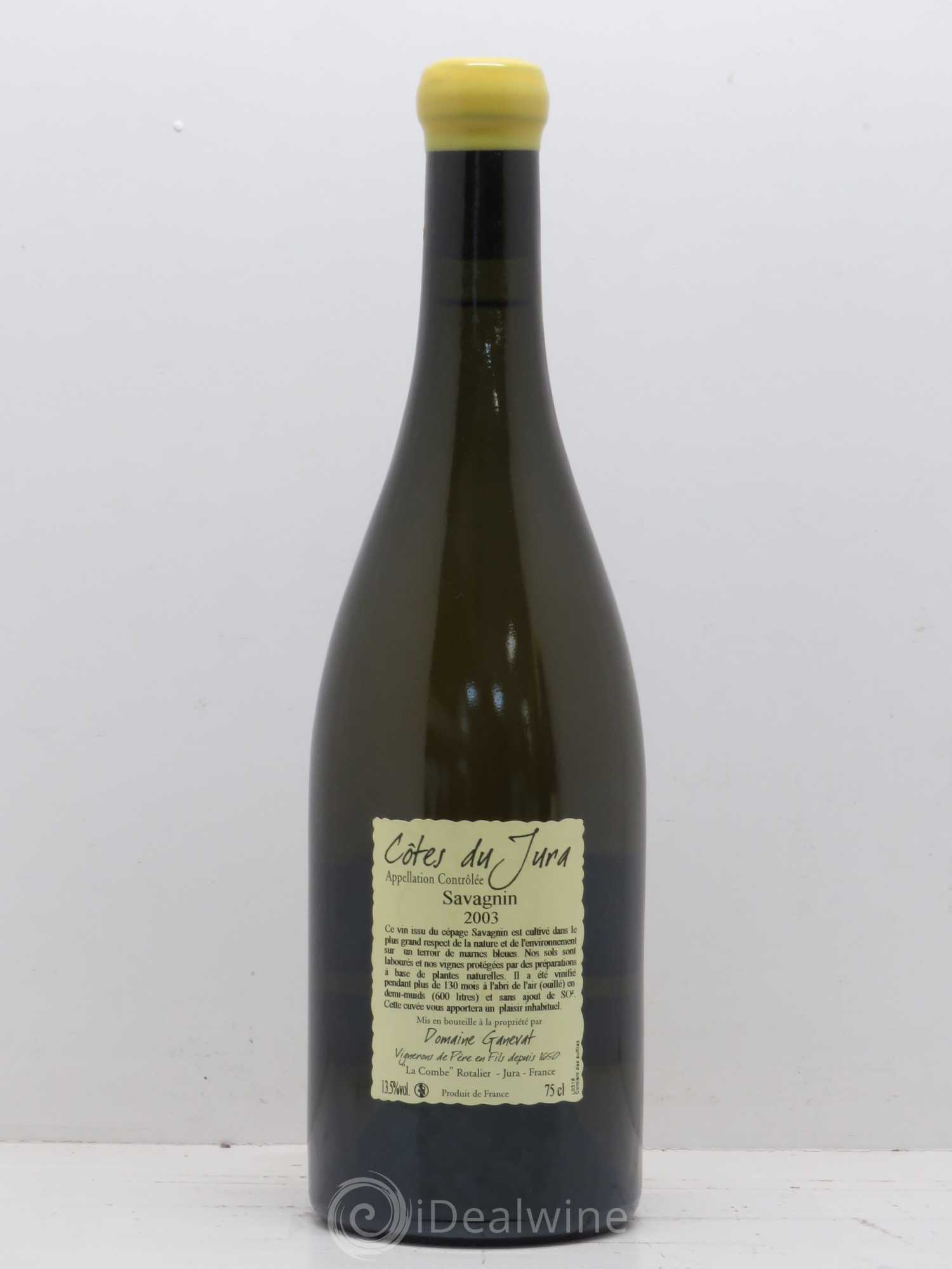 Côtes du Jura Les Vignes de mon Père Jean-François Ganevat (Domaine) 2003 - Lot de 1 bouteille - 1
