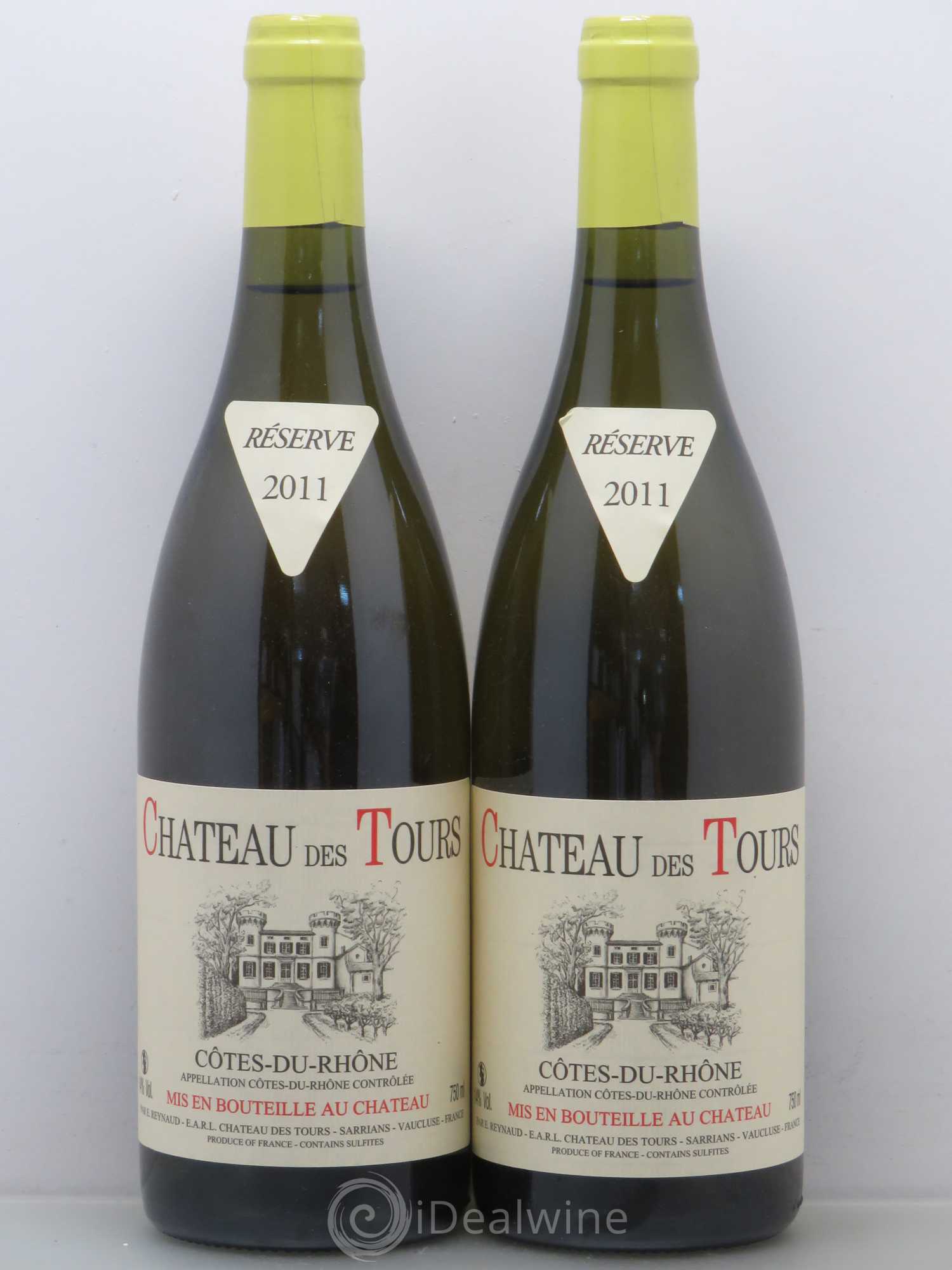 Côtes-du-Rhône Château des Tours Emmanuel Reynaud 2011 - Lot de 2 bouteilles - 0