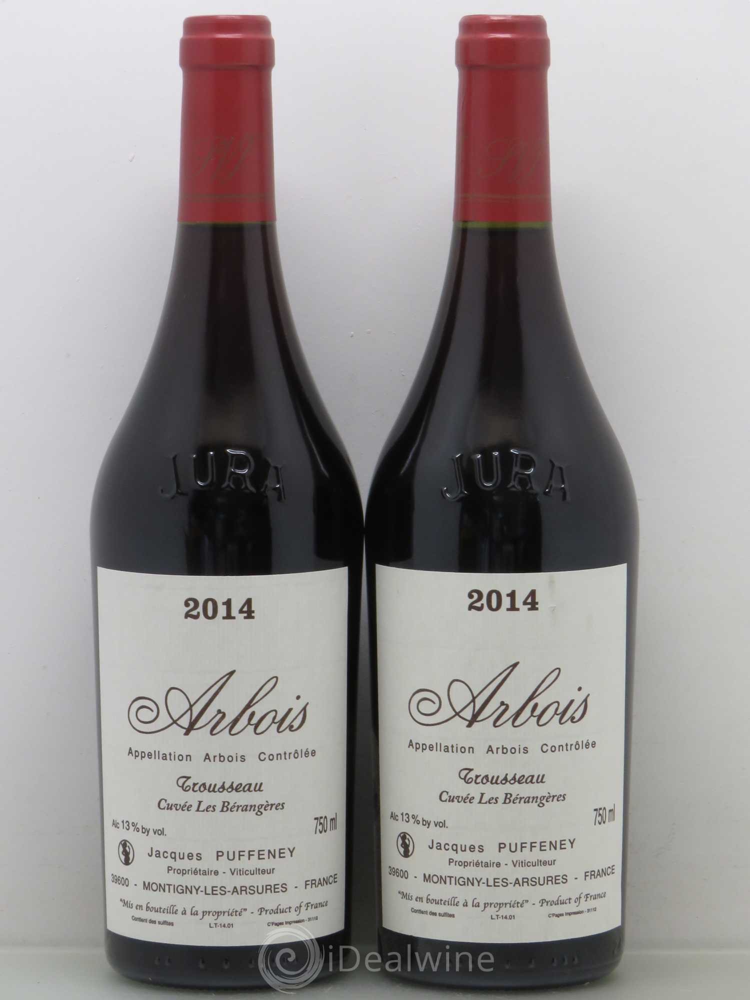 Arbois Trousseau Puffeney 2014 - Posten von 2 Flaschen - 0