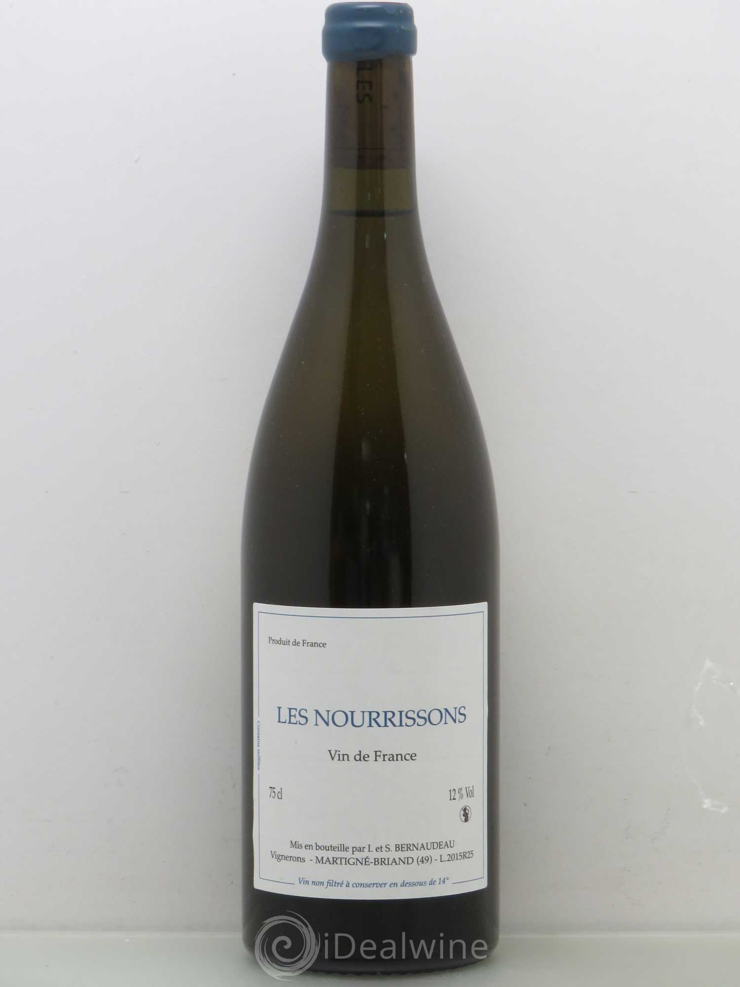 Vin de France Les Nourrissons Stéphane Bernaudeau 2015 - Lot de 1 bouteille - 0