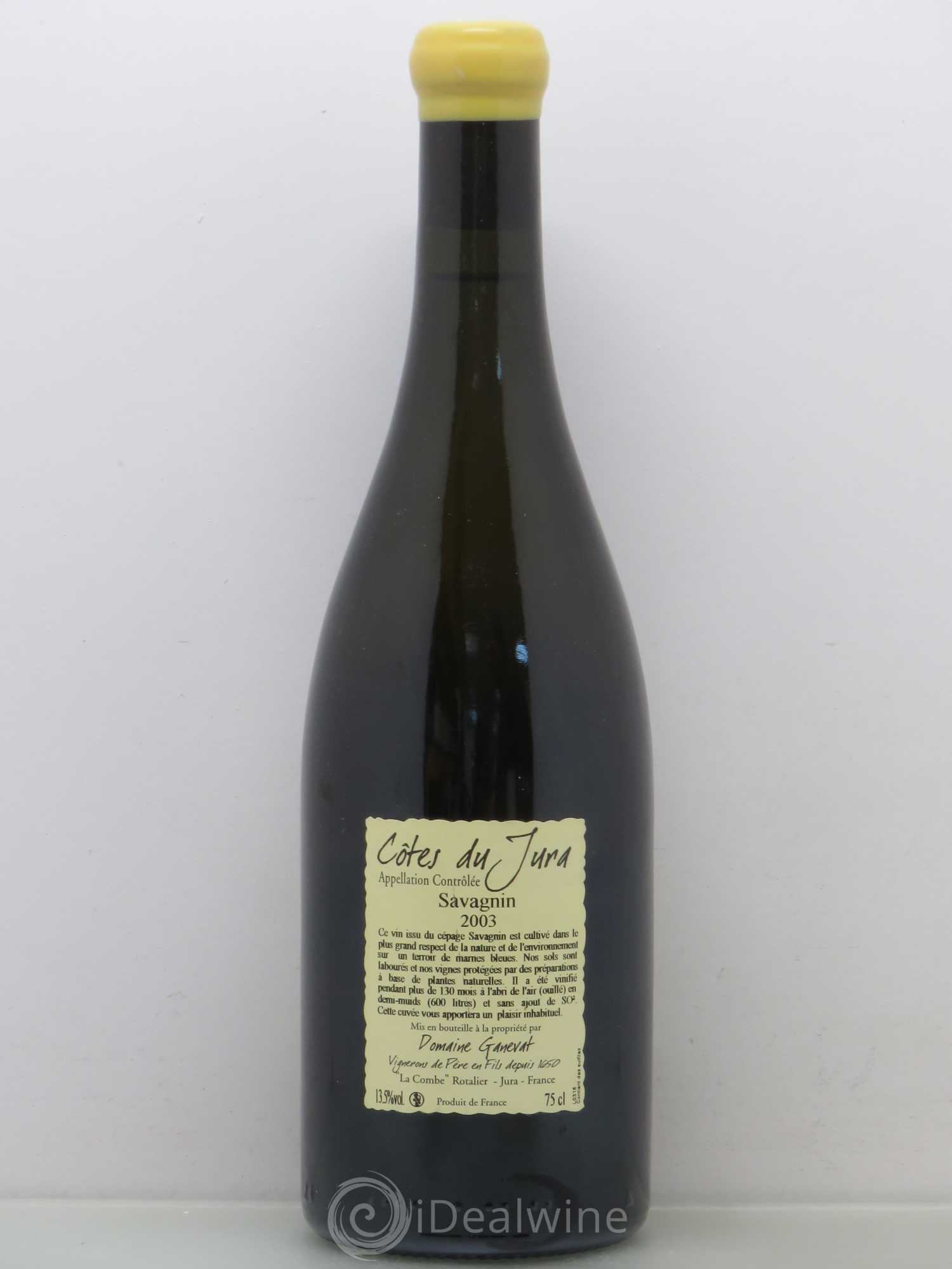 Côtes du Jura Les Vignes de mon Père Jean-François Ganevat (Domaine) 2003 - Lot de 1 bouteille - 1