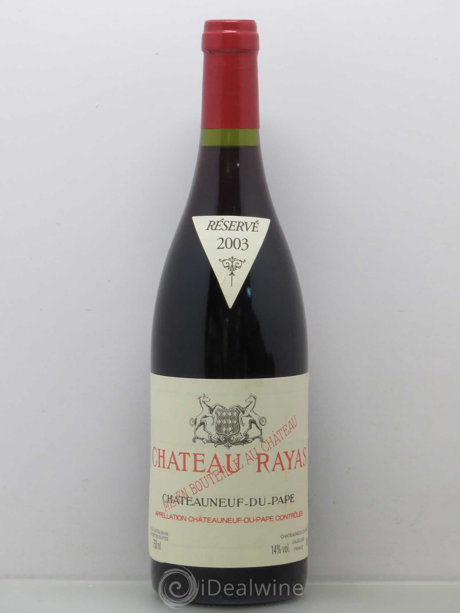 Châteauneuf-du-Pape Château Rayas Emmanuel Reynaud 2003 - Lot de 1 bouteille - 0