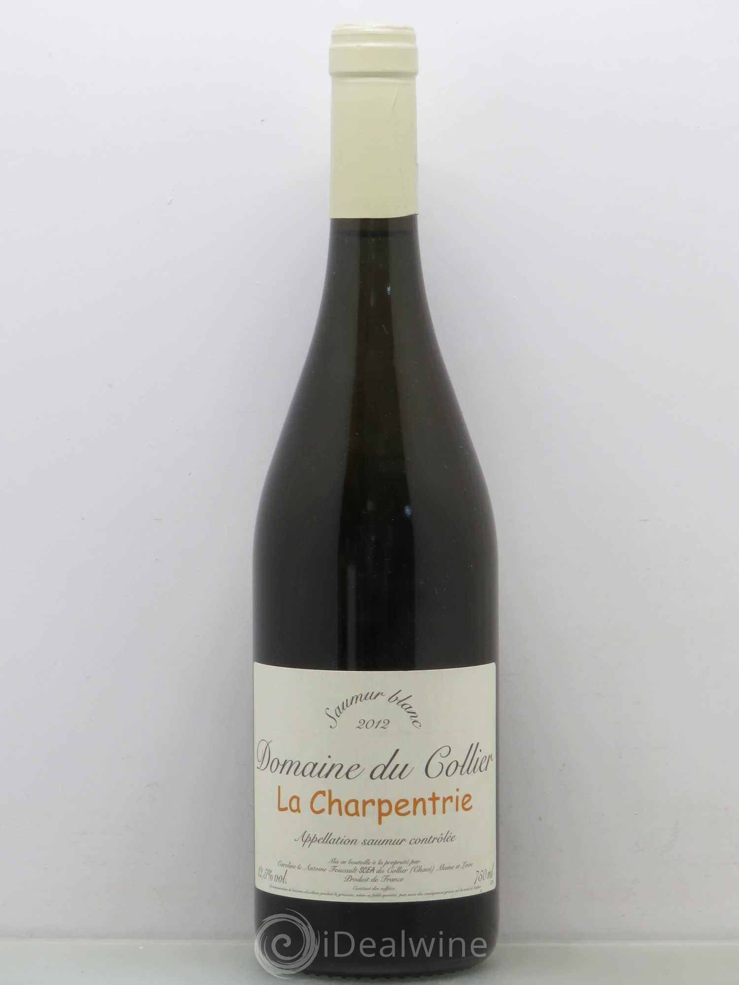Saumur La Charpentrie Domaine du Collier 2012 - Lot de 1 bouteille - 0