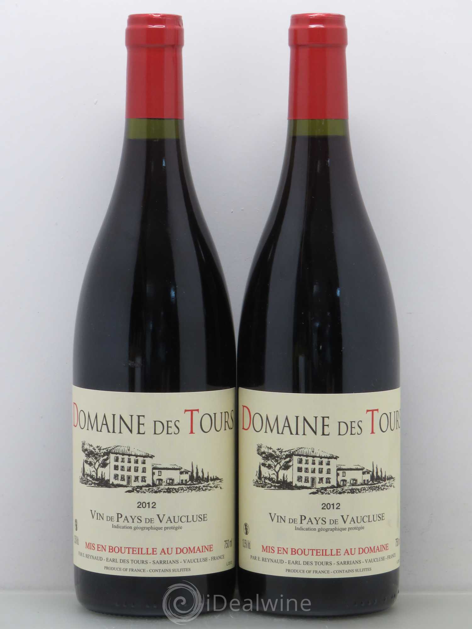 Vaucluse (Vin de Pays de Vaucluse) Domaine des Tours Emmanuel Reynaud 2012 - Lot de 2 bouteilles - 0