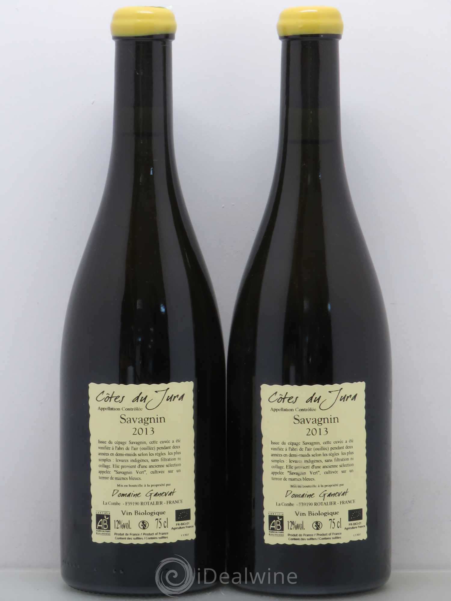 Côtes du Jura Les Chalasses Marnes Bleues Jean-François Ganevat (Domaine) 2013 - Lot de 2 bouteilles - 1