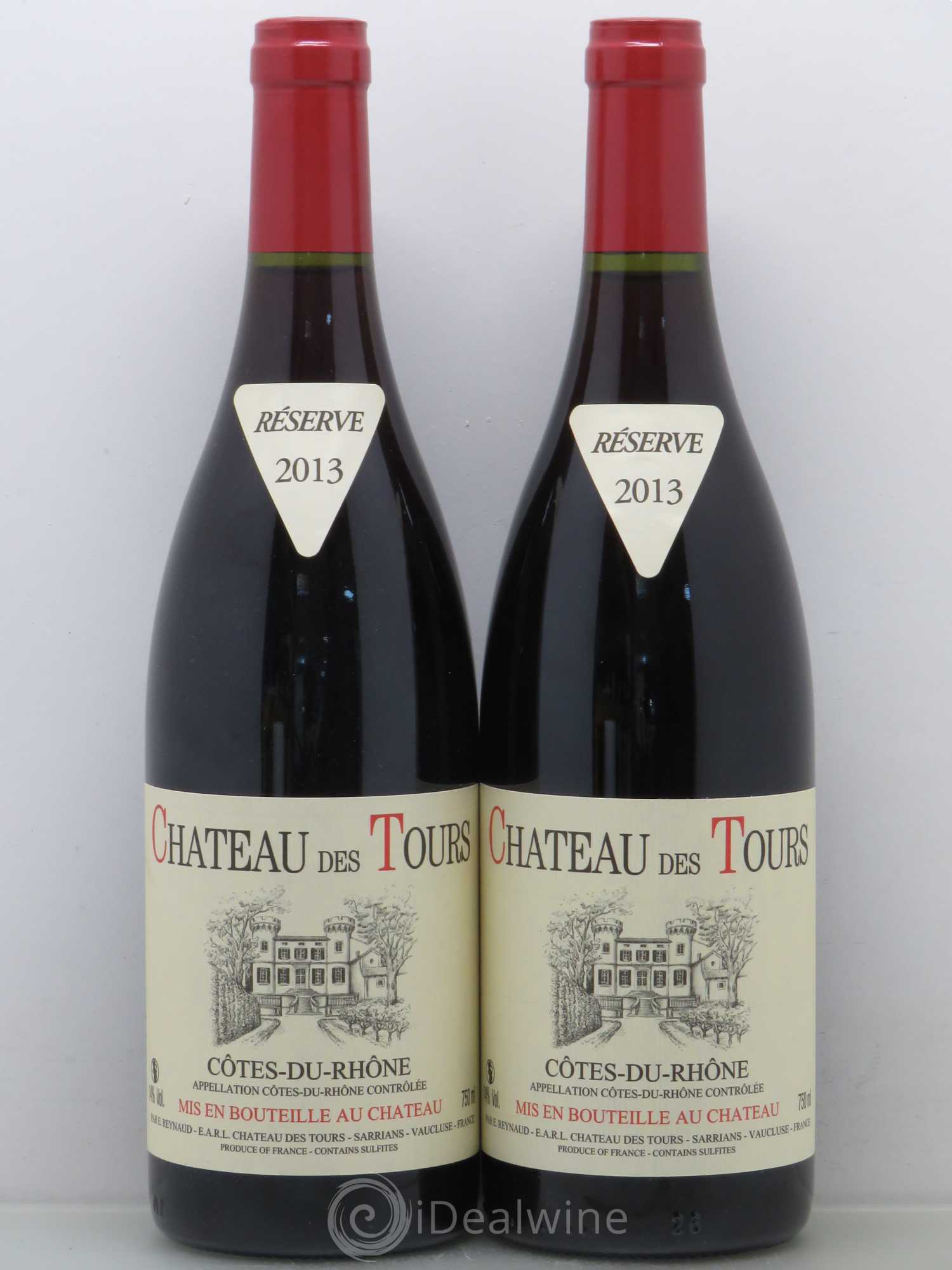 Côtes-du-Rhône Château des Tours Emmanuel Reynaud 2013 - Lot de 2 bouteilles - 0