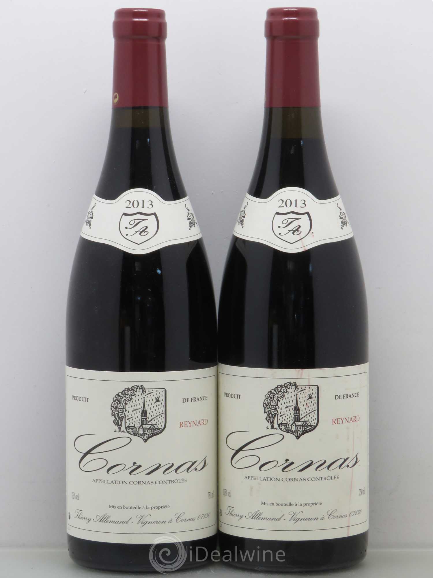 Cornas Reynard Thierry Allemand 2013 - Lot de 2 bouteilles - 0
