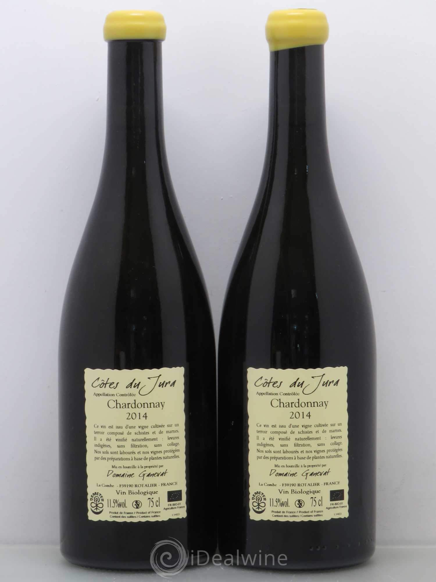 Côtes du Jura Grusse en Billat Jean-François Ganevat (Domaine) 2014 - Lot de 2 bouteilles - 1