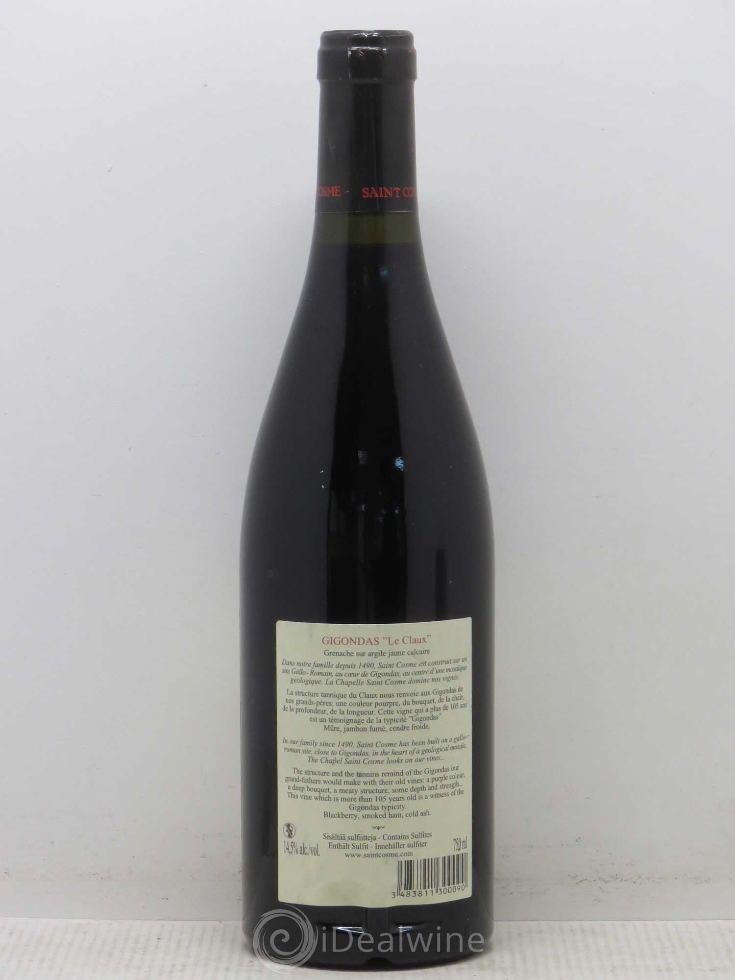 Gigondas Le Claux Saint Cosme 2009 - Lot de 1 bouteille - 1