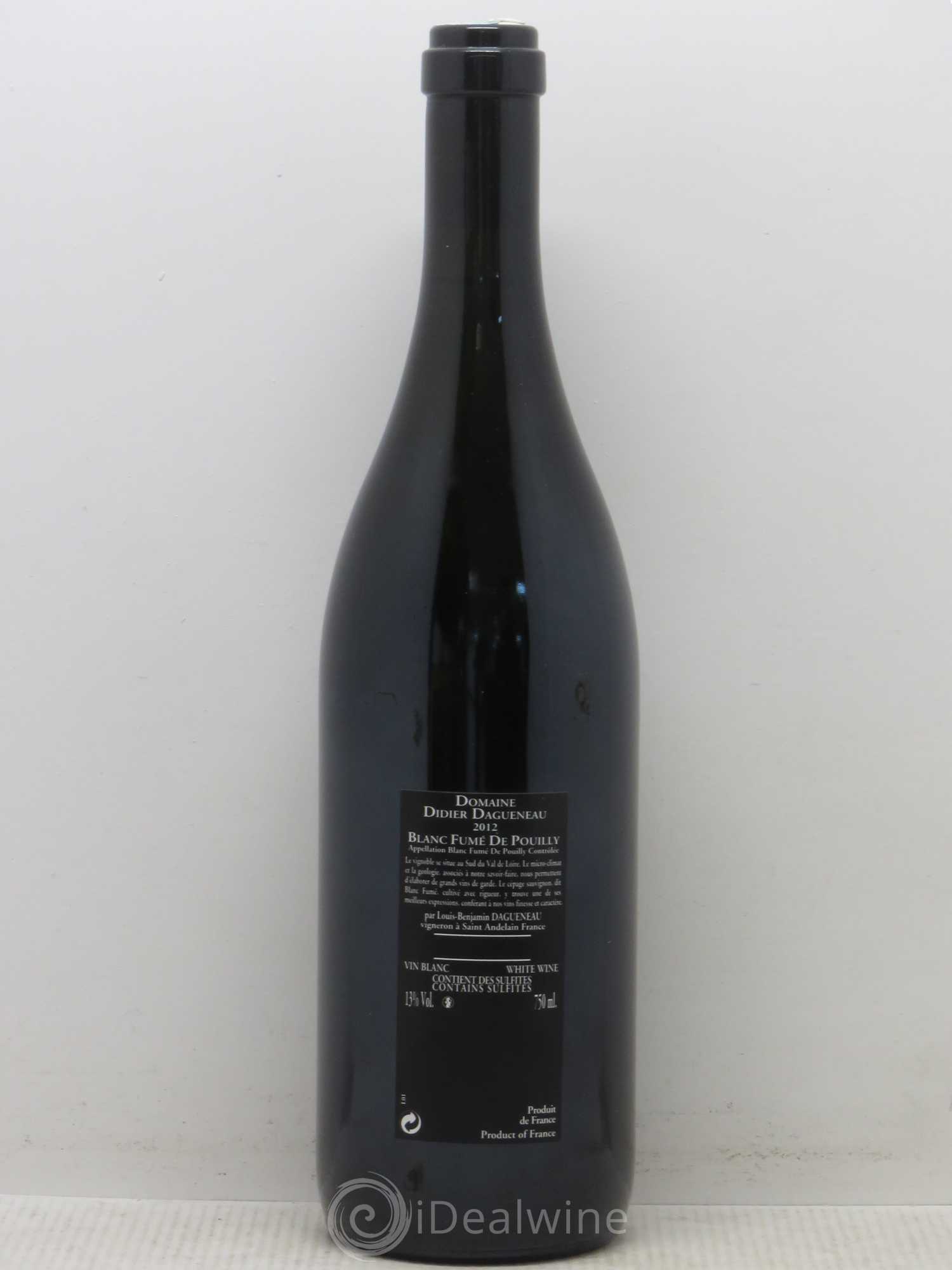 Vin de France (anciennement Pouilly-Fumé) Silex Dagueneau (Domaine Didier - Louis-Benjamin) 2012 - Lot de 1 bouteille - 1
