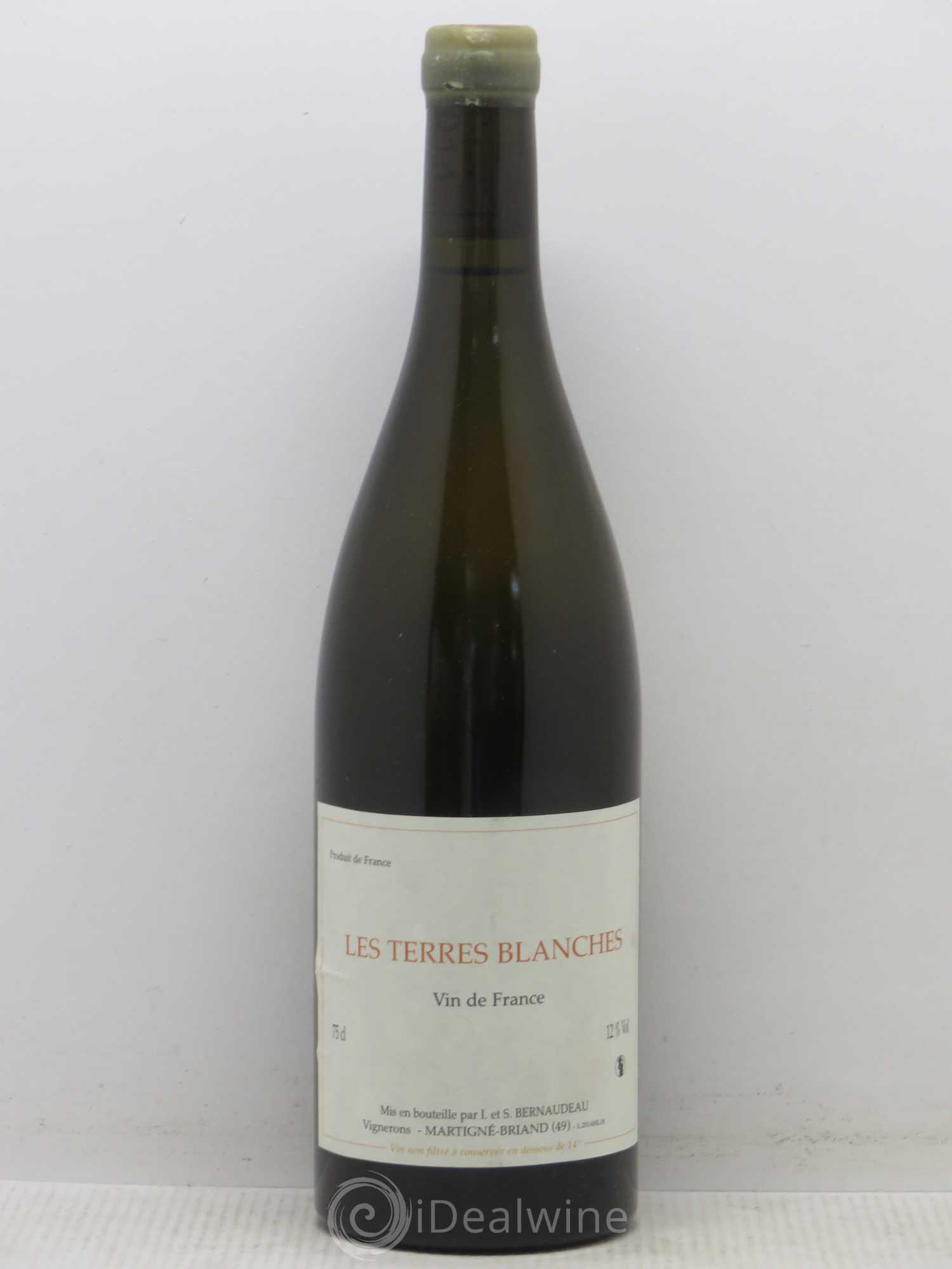 Vin de France Les Terres Blanches Stéphane Bernaudeau 2014 - Lot de 1 bouteille - 0
