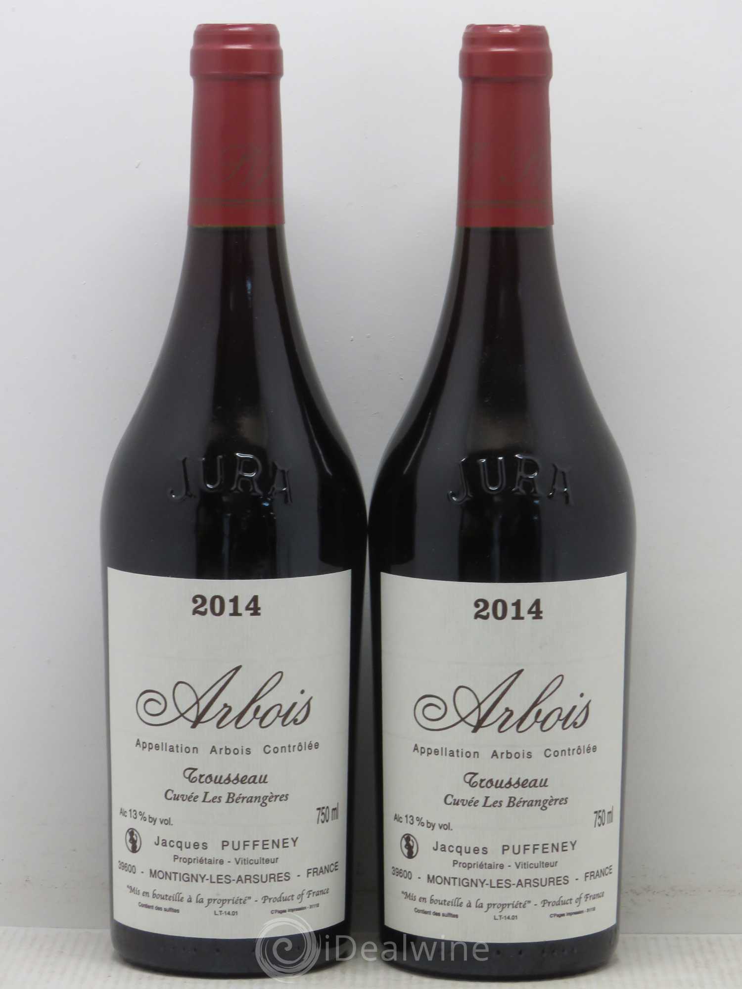 Arbois Trousseau Puffeney 2014 - Posten von 2 Flaschen - 0