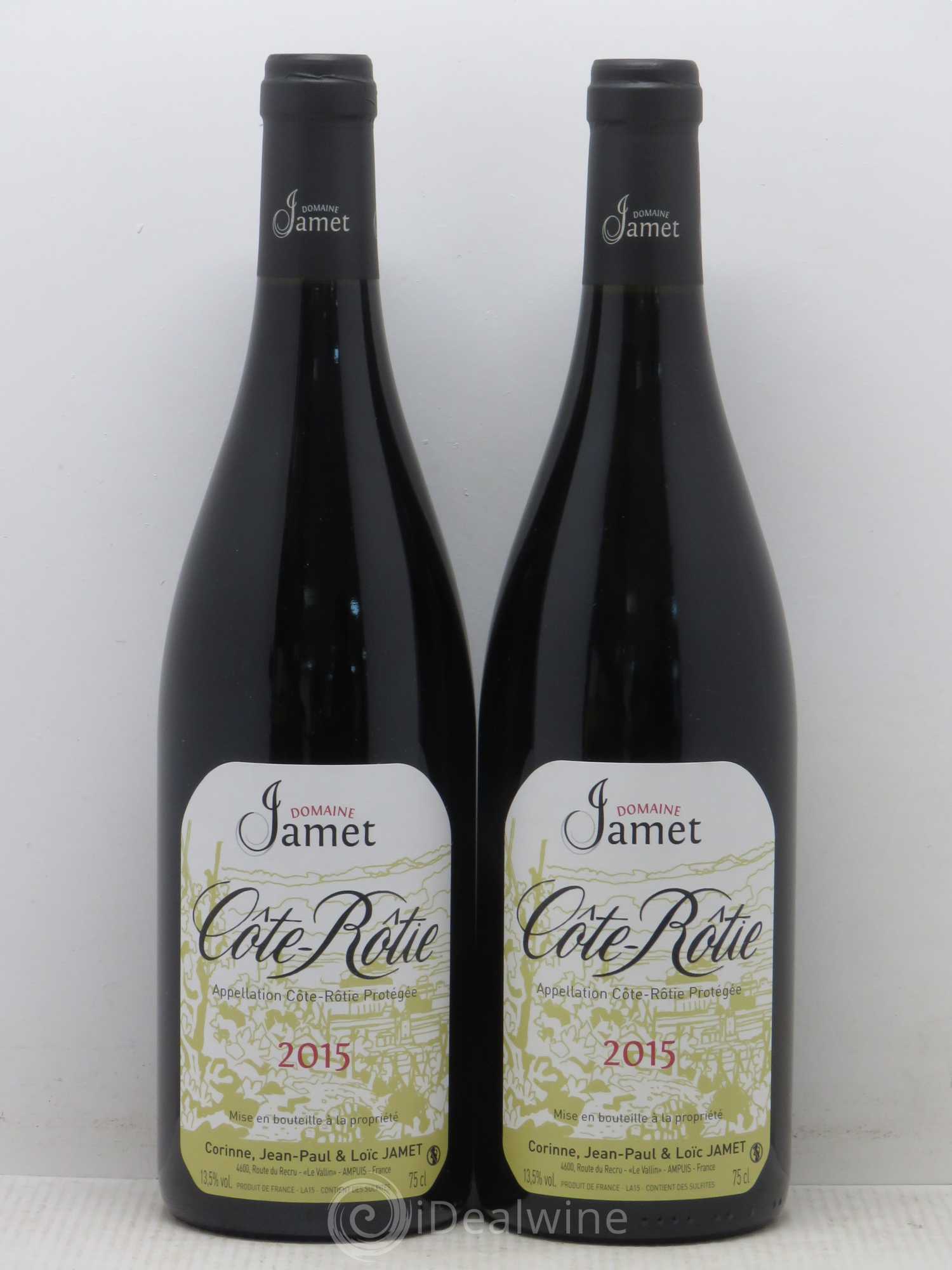 Côte-Rôtie Jamet (Domaine) 2015 - Lot de 2 bouteilles - 0
