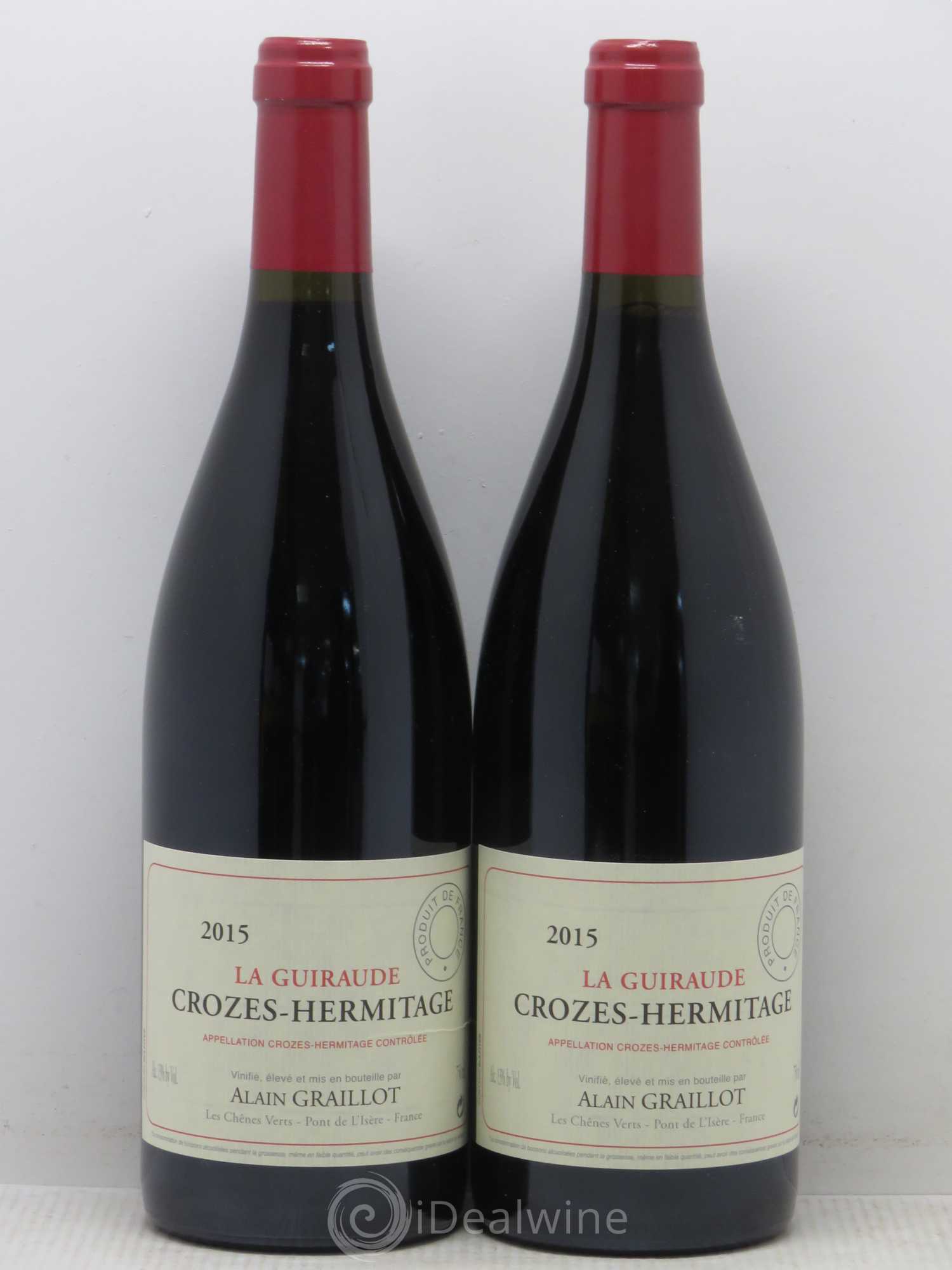 Crozes-Hermitage La Guiraude Domaine Graillot 2015 - Lot de 2 bouteilles - 0