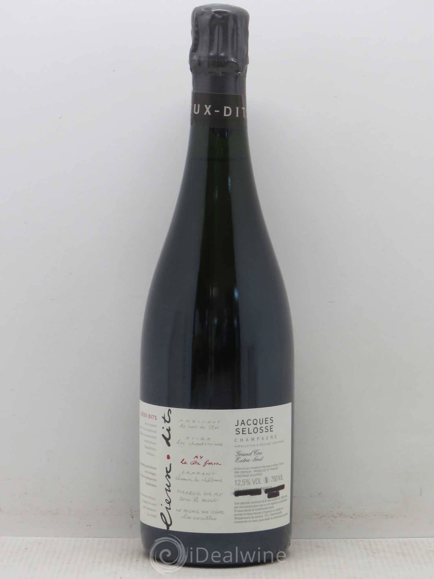 La Côte Faron Blanc de Noirs Grand Cru Extra-Brut Jacques Selosse - Lot de 1 bouteille - 0