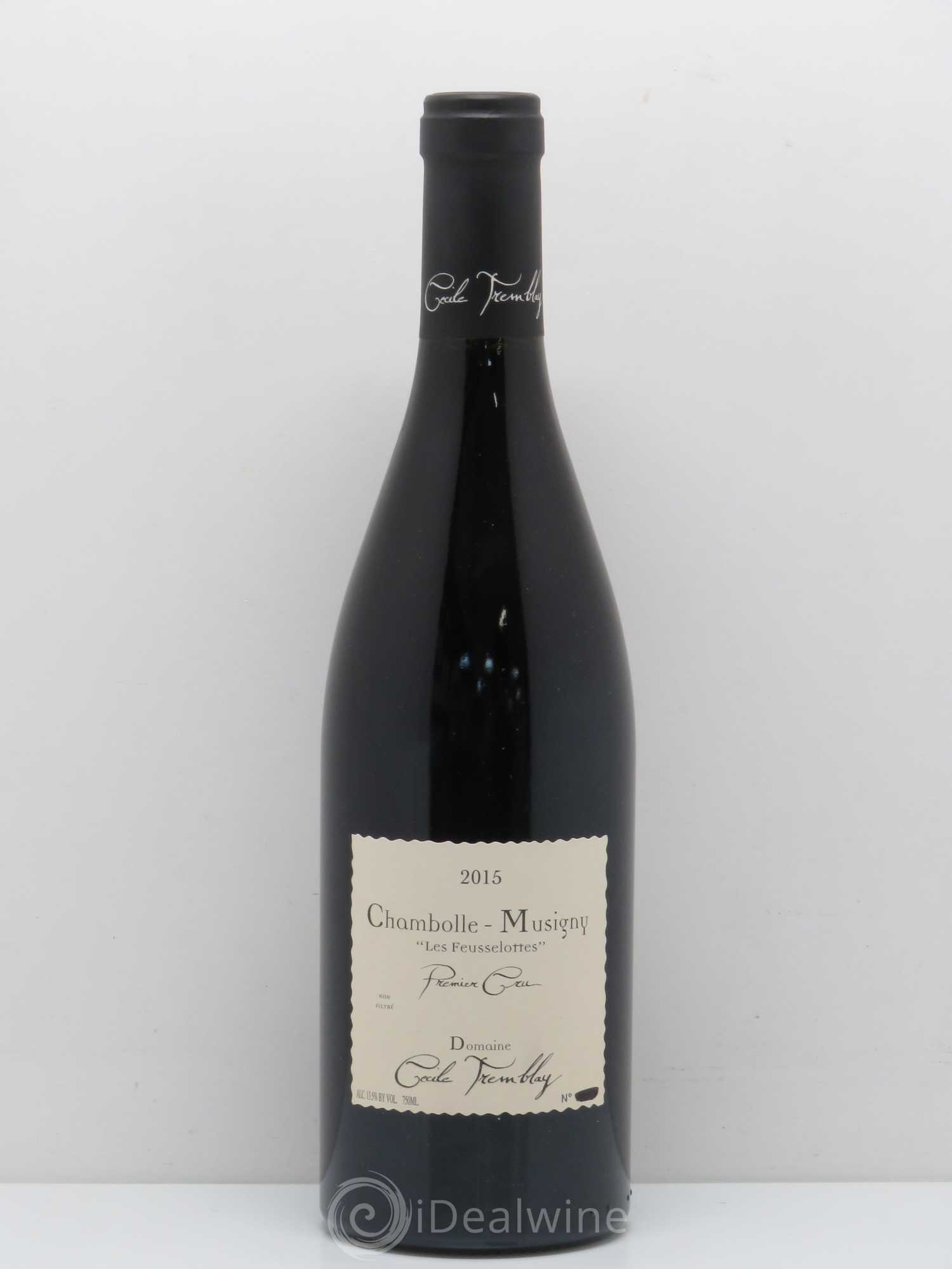 Chambolle-Musigny 1er Cru Les Feusselottes Cécile Tremblay 2015 - Lot de 1 bouteille - 0