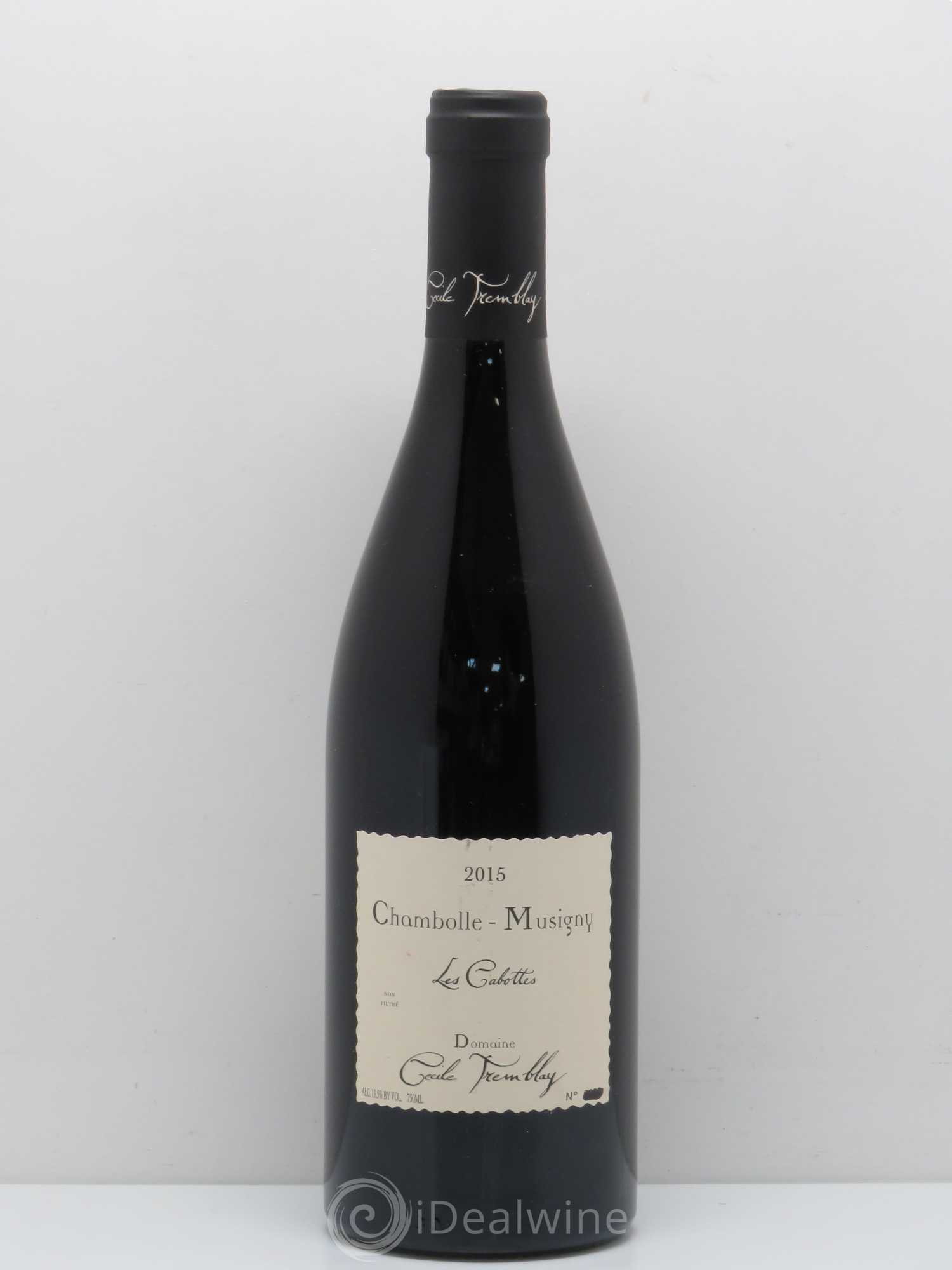 Chambolle-Musigny Les Cabottes Cécile Tremblay 2015 - Lot de 1 bouteille - 0