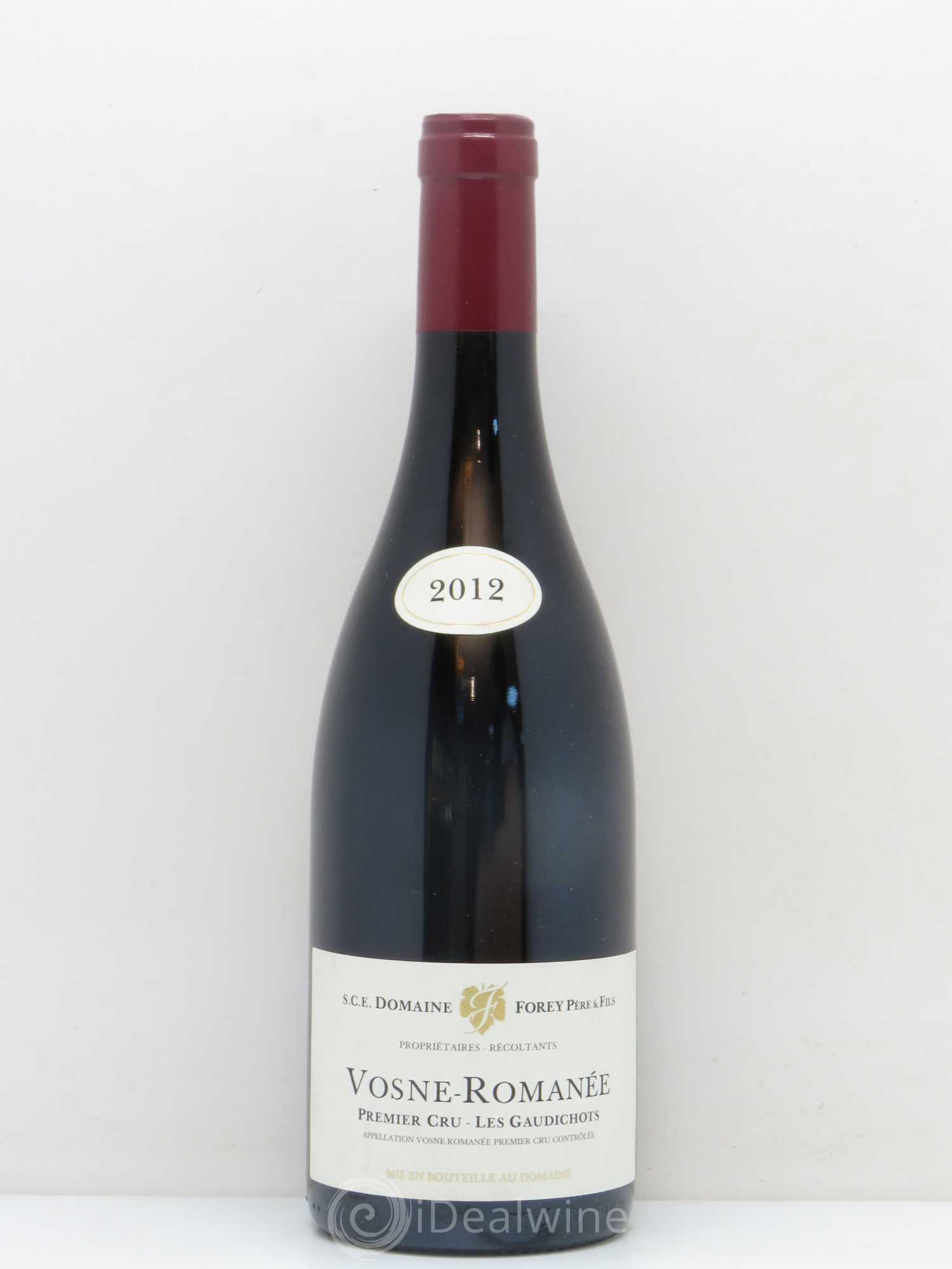 Vosne-Romanée 1er Cru Les Gaudichots Forey Père et Fils (Domaine) 2012 - Lot de 1 bouteille - 0