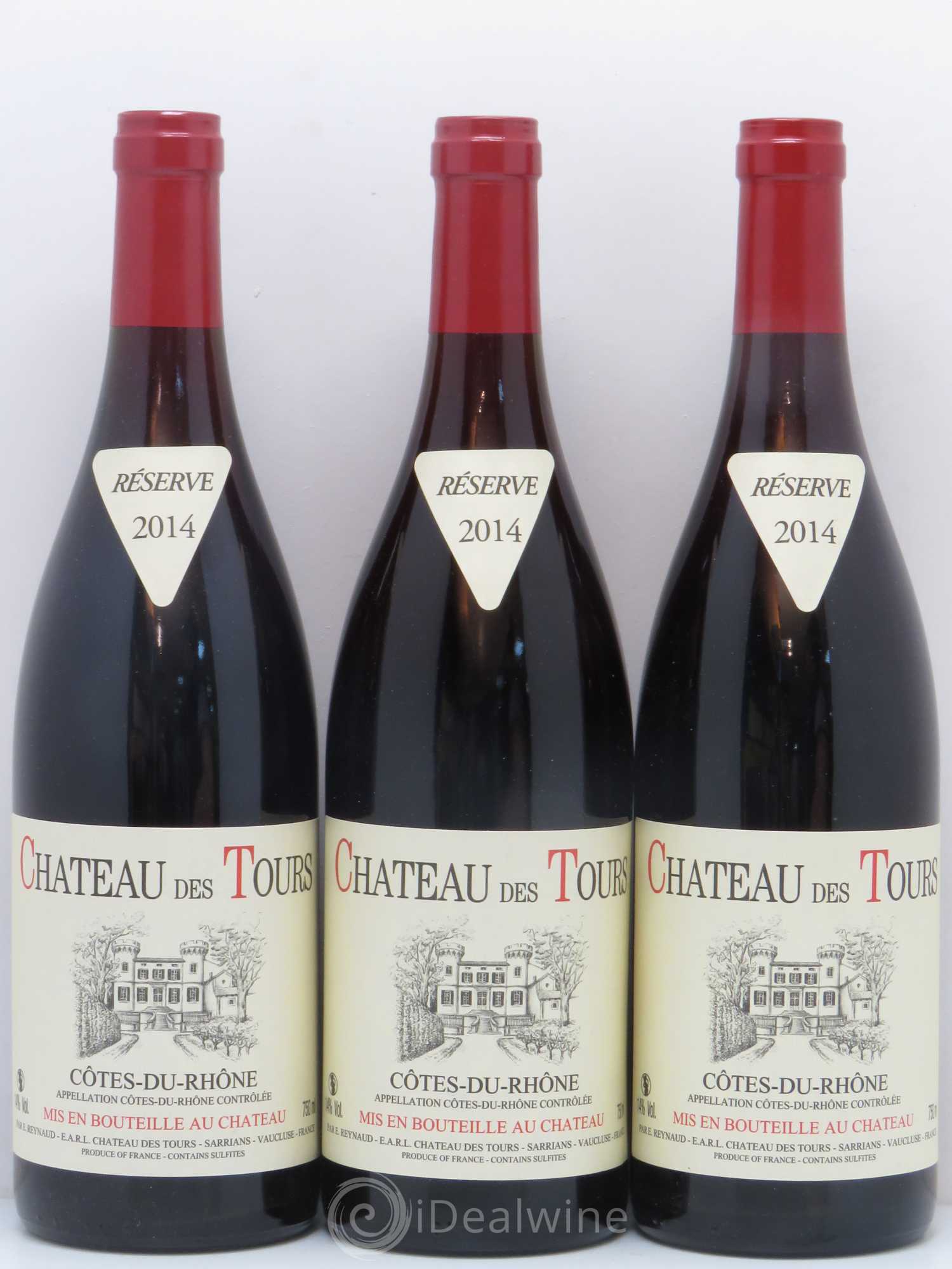 Côtes-du-Rhône Château des Tours Emmanuel Reynaud 2014 - Lot de 3 bouteilles - 0