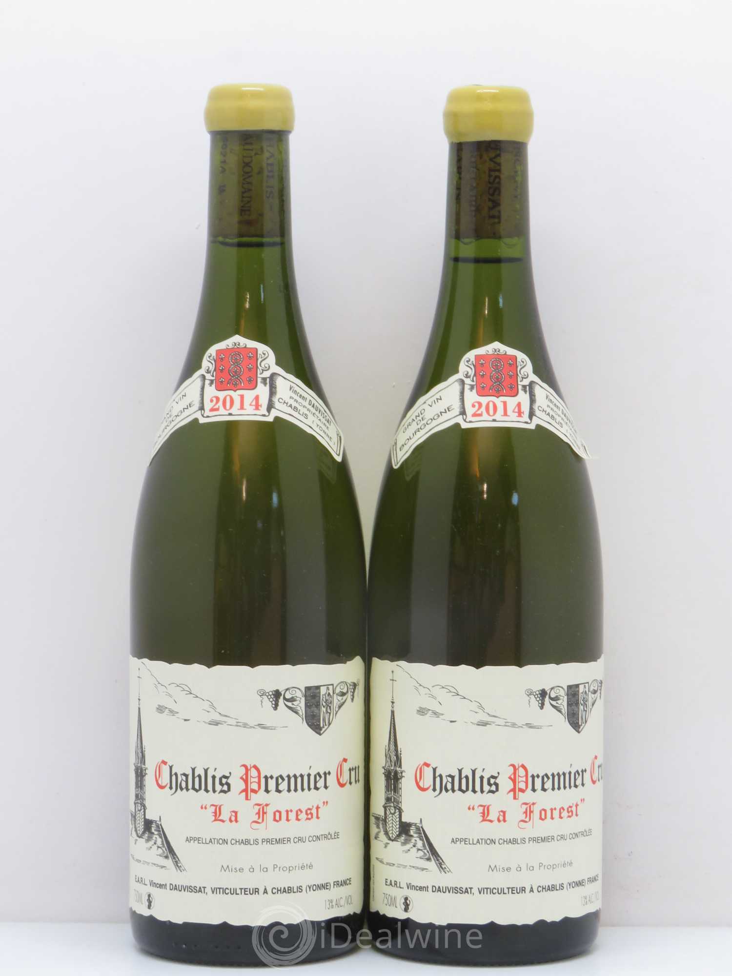 Chablis 1er Cru La Forest Vincent Dauvissat (Domaine) 2014 - Lot de 2 bouteilles - 0