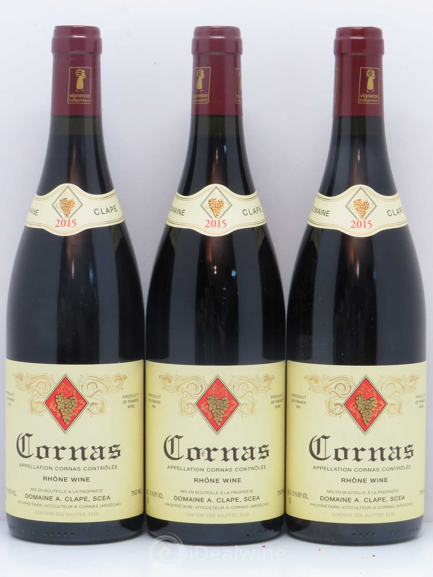 Cornas Auguste Clape 2015 - Lot de 3 bouteilles - 0