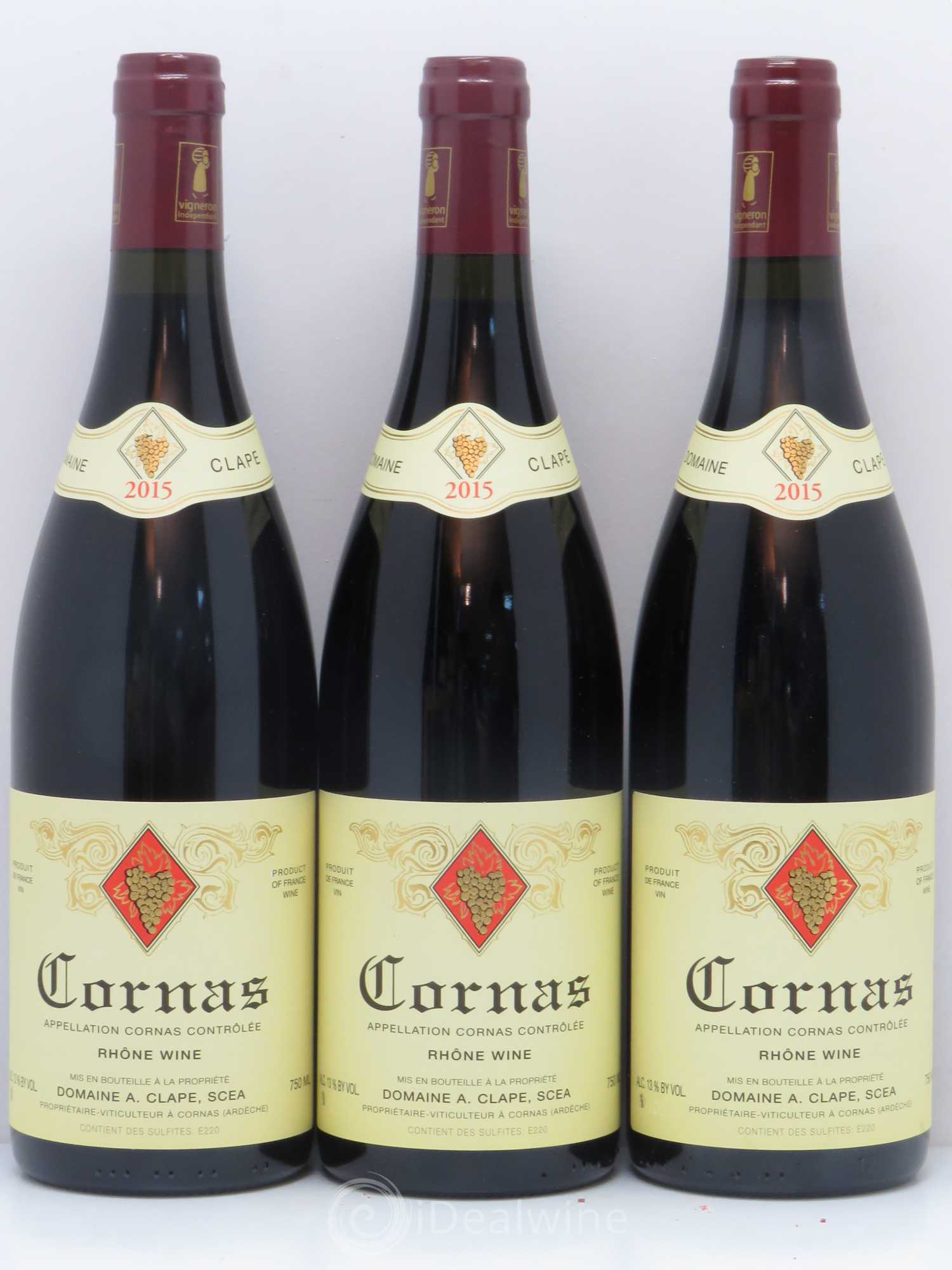 Cornas Auguste Clape 2015 - Lot de 3 bouteilles - 0