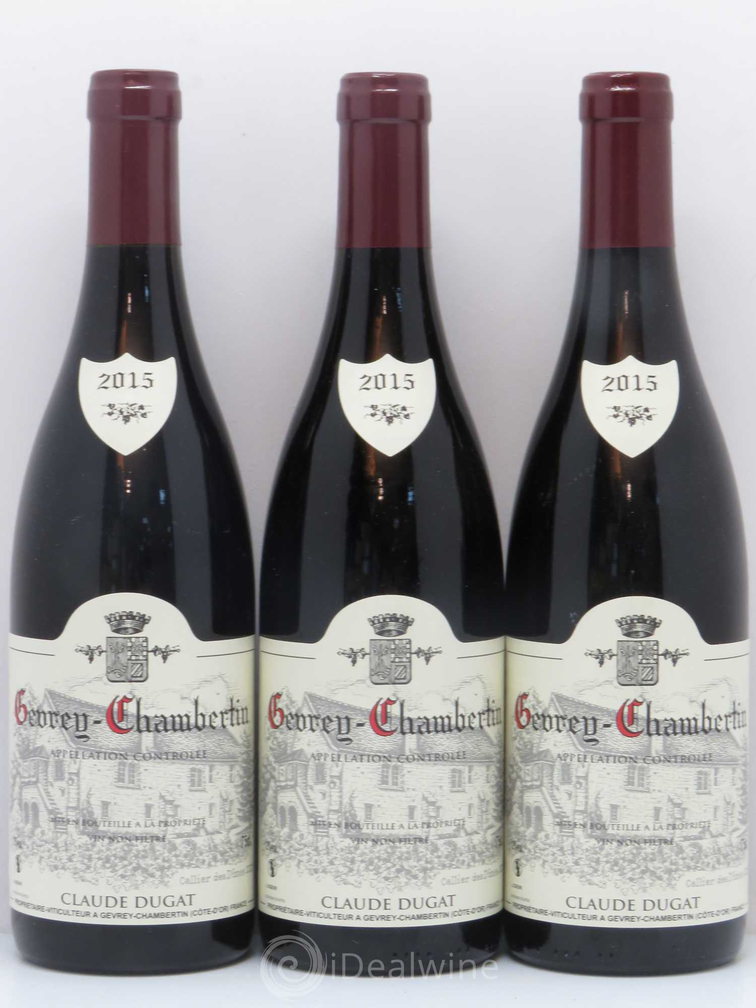 Gevrey-Chambertin Claude Dugat 2015 - Lot de 3 bouteilles - 0