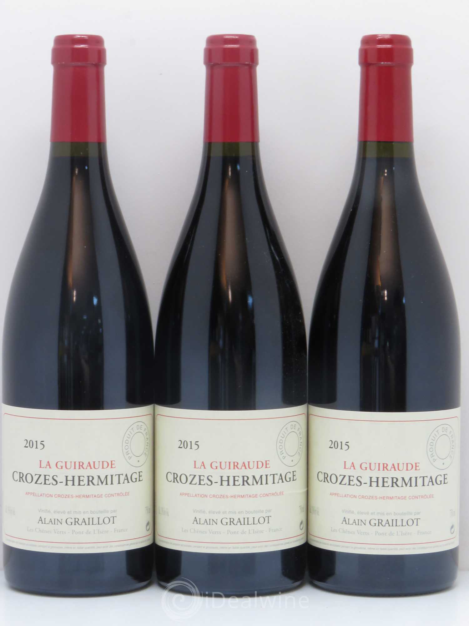 Crozes-Hermitage La Guiraude Domaine Graillot 2015 - Lot de 3 bouteilles - 0