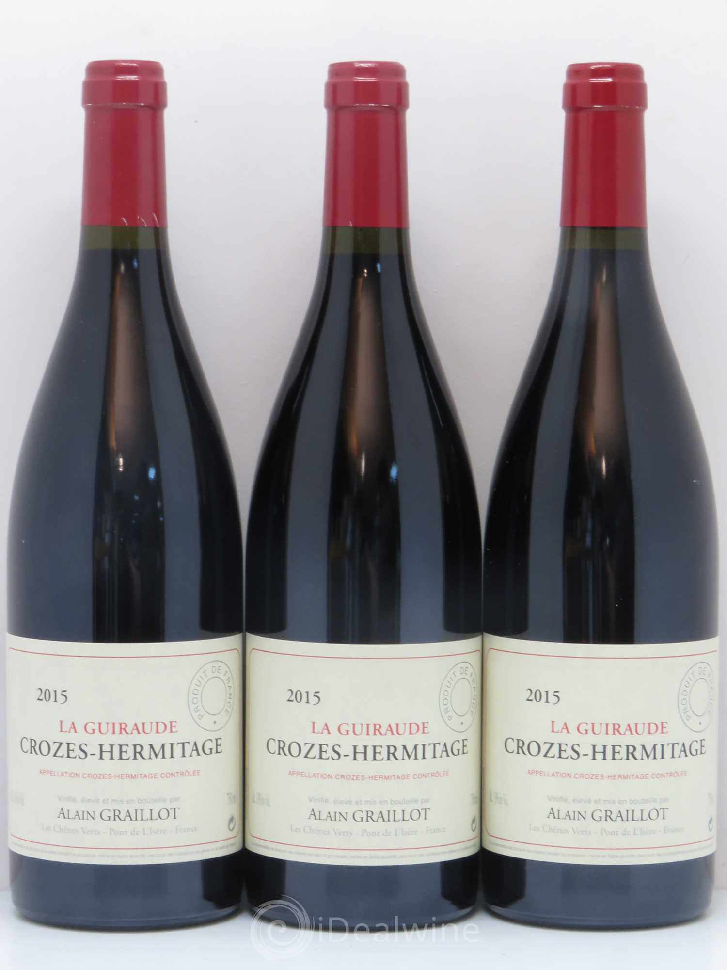 Crozes-Hermitage La Guiraude Domaine Graillot 2015 - Lot de 3 bouteilles - 0
