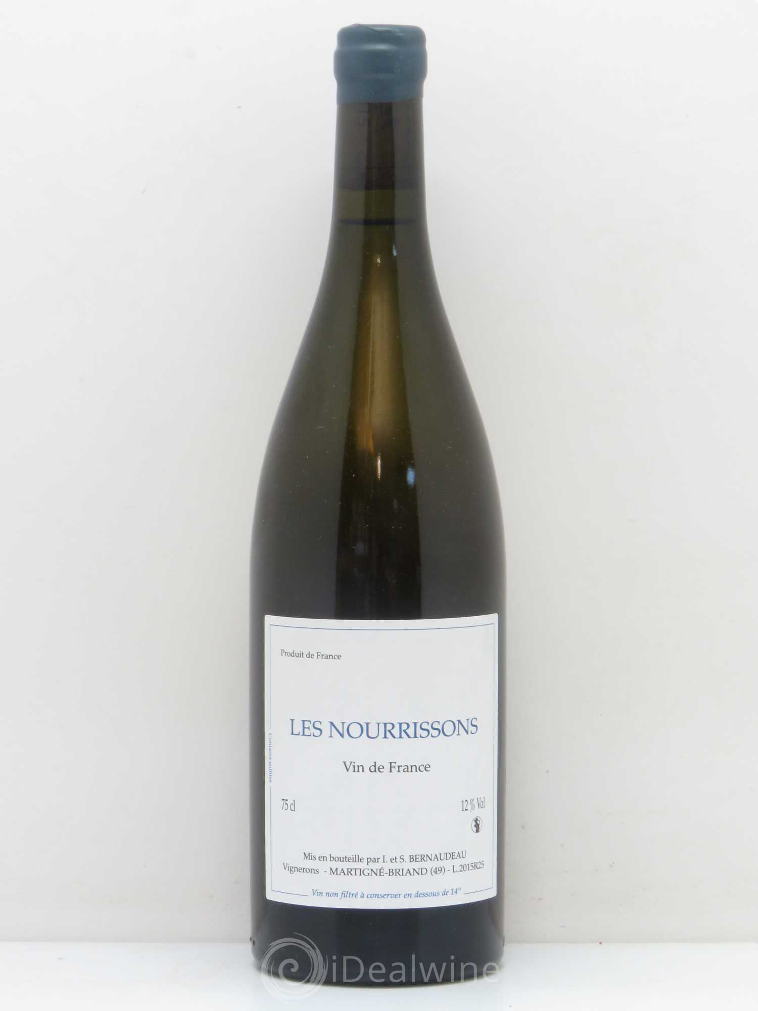 Vin de France Les Nourrissons Stéphane Bernaudeau 2015 - Lot de 1 bouteille - 0