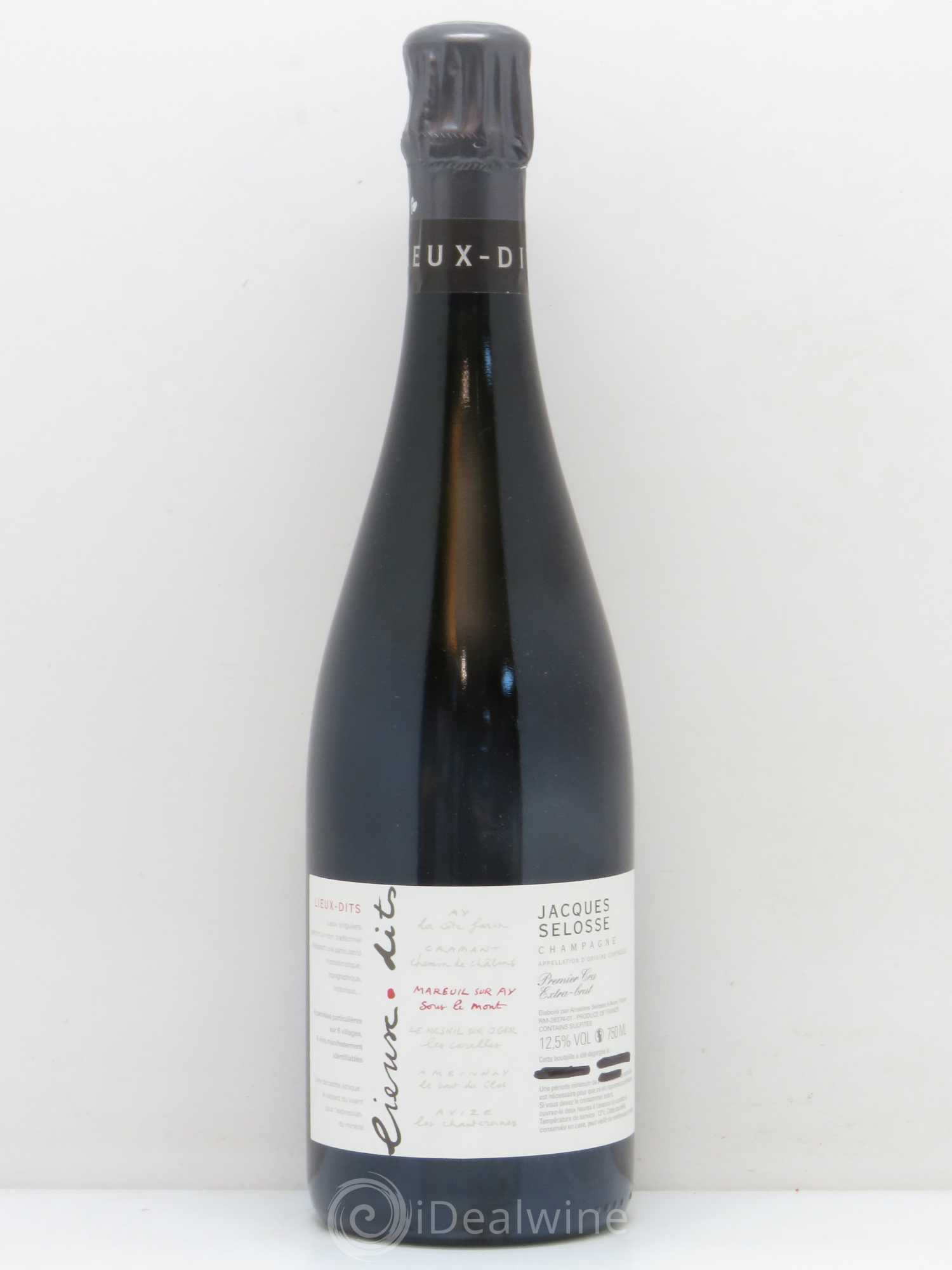 Mareuil sur Ay Sous le Mont Extra-Brut Jacques Selosse - Lot de 1 bouteille - 0