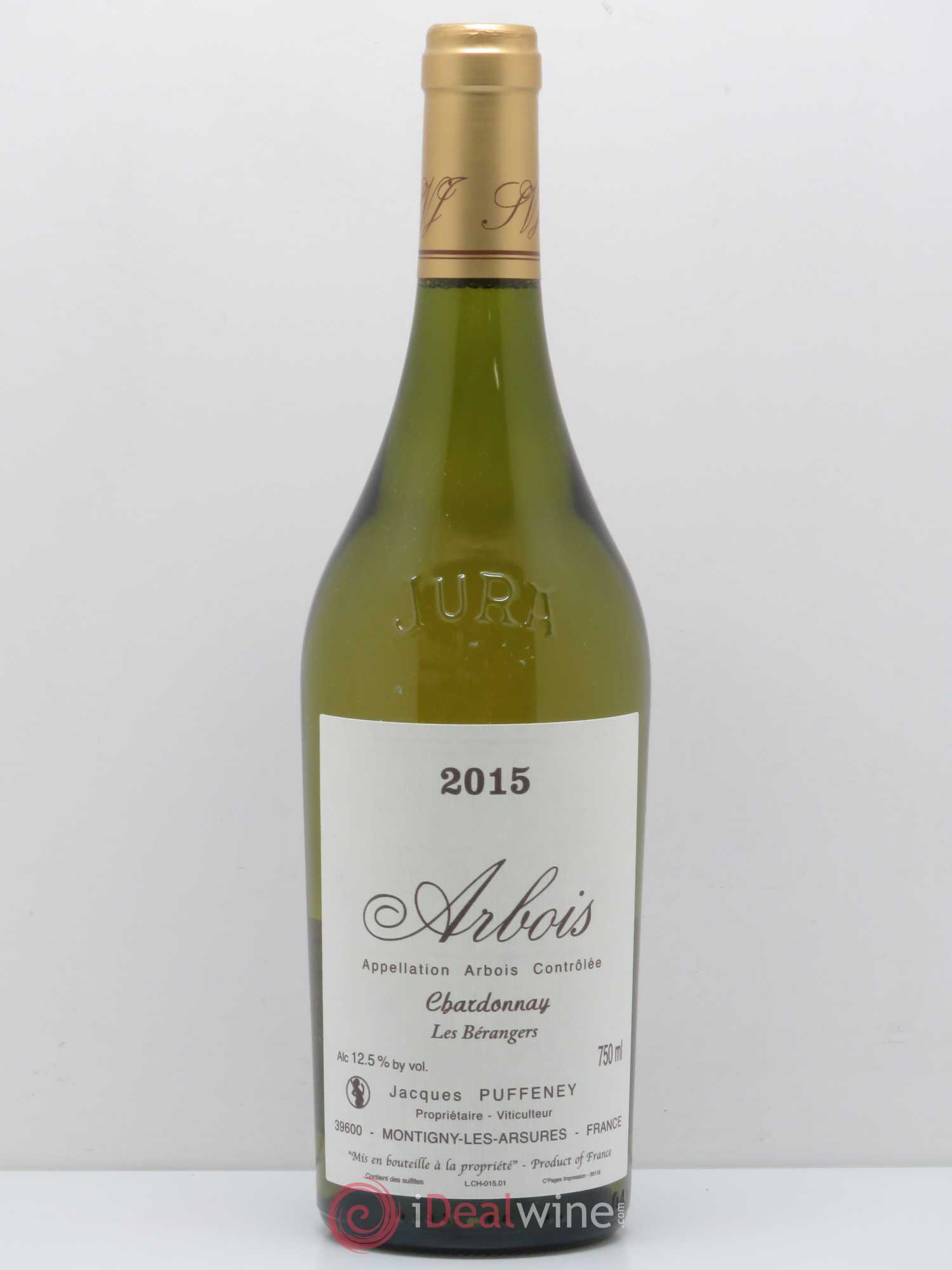 Arbois Chardonnay Les Bérangers - Domaine Puffeney 2015 - Posten von 1 Flasche - 0