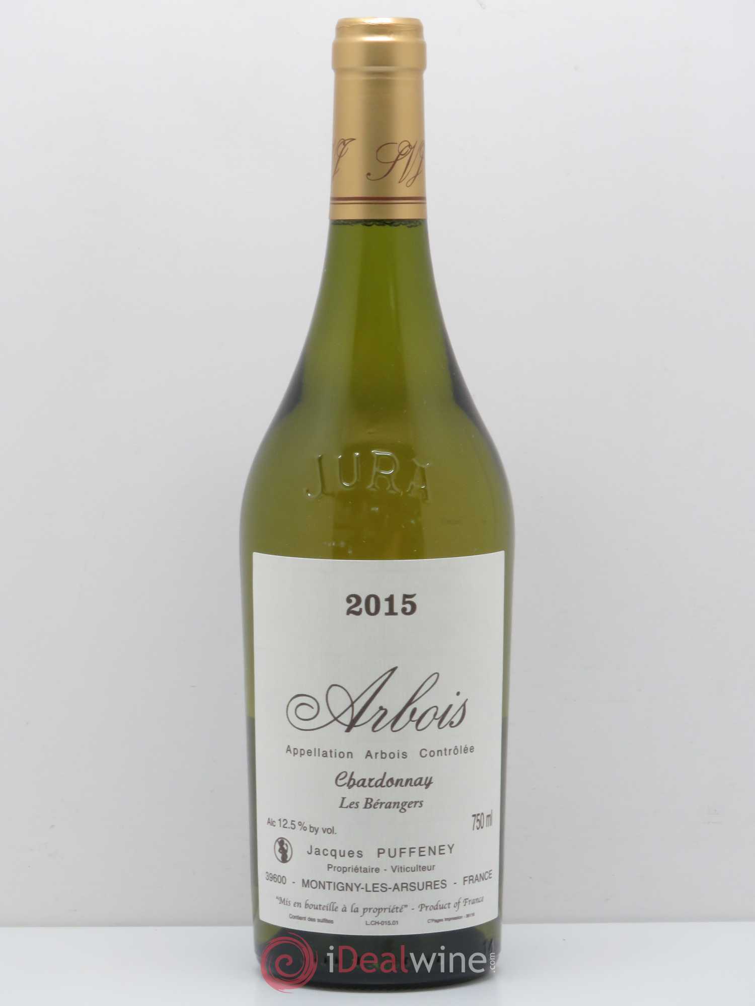 Arbois Chardonnay Les Bérangers - Domaine Puffeney 2015 - Posten von 1 Flasche - 0