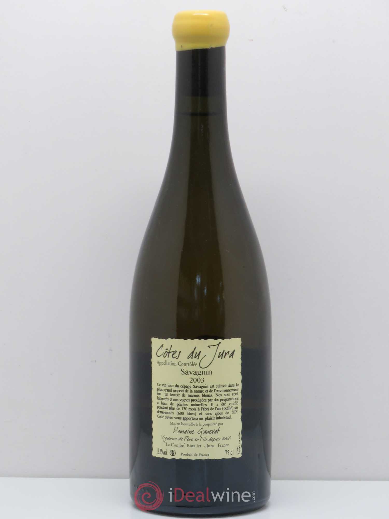 Côtes du Jura Les Vignes de mon Père Jean-François Ganevat (Domaine) 2003 - Lot de 1 bouteille - 1