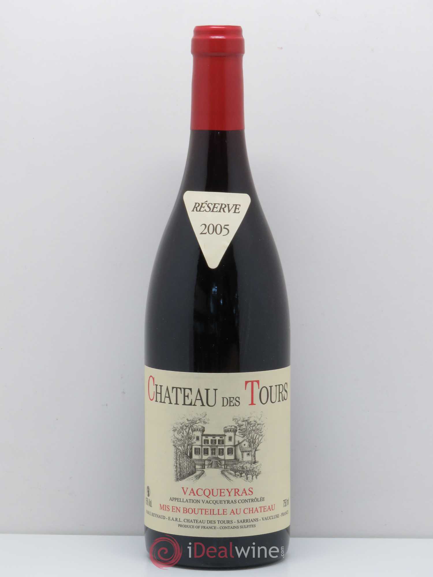 Vacqueyras Château des Tours Emmanuel Reynaud 2005 - Lot de 1 bouteille - 0