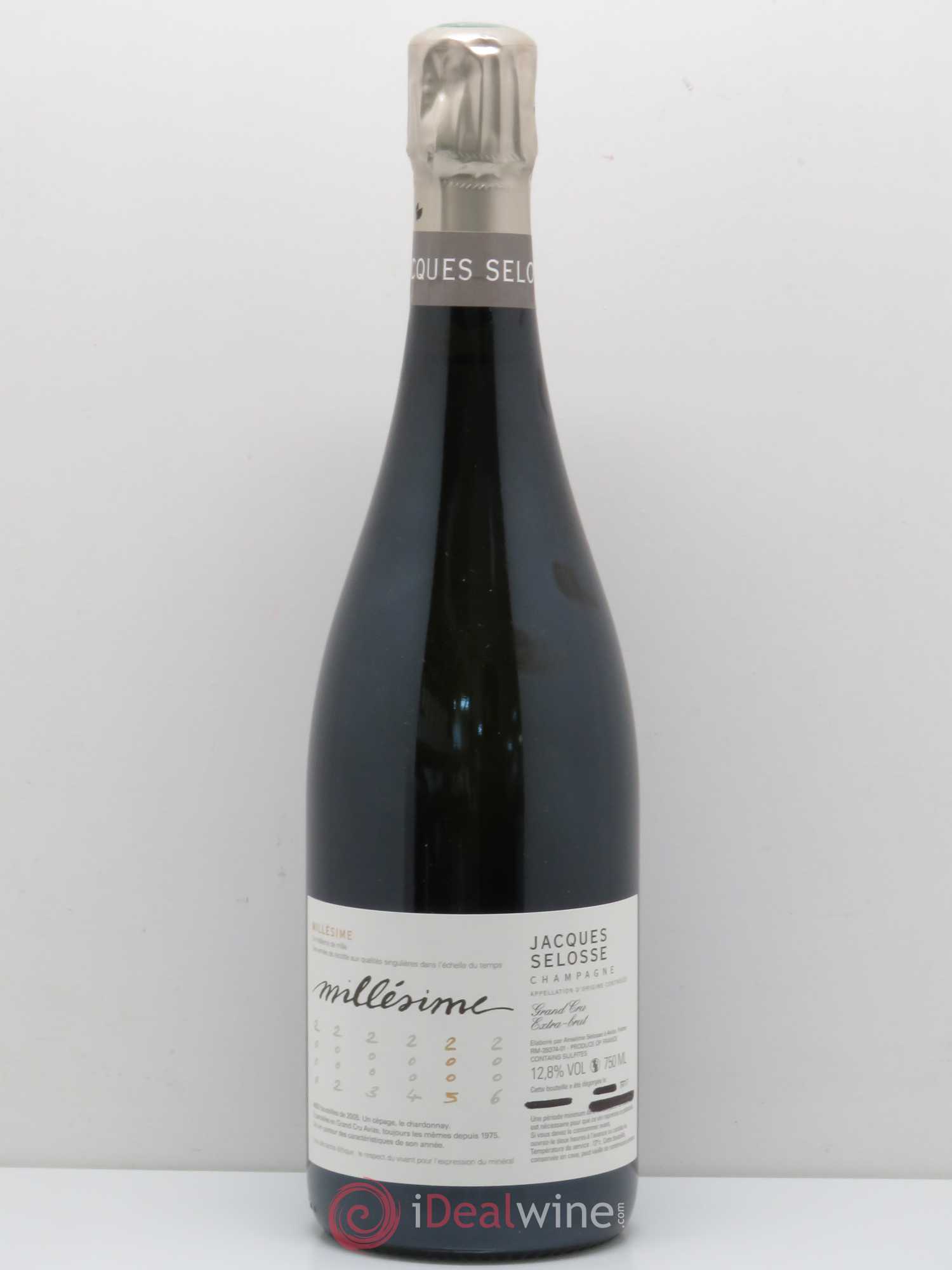 Champagne Selosse millesimé 2005 - Lot de 1 bouteille - 0