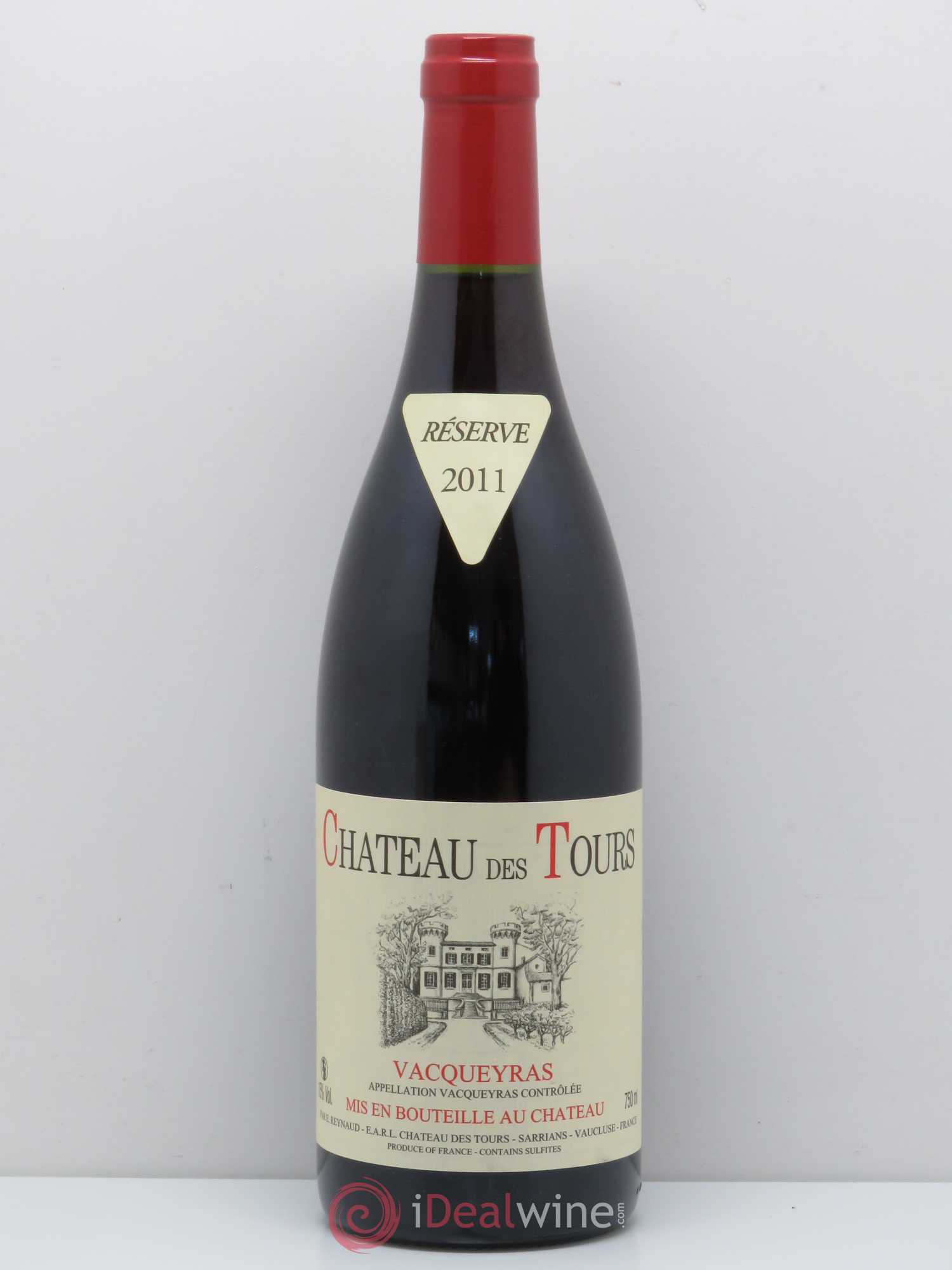 Vacqueyras Château des Tours Emmanuel Reynaud 2011 - Lot de 1 bouteille - 0
