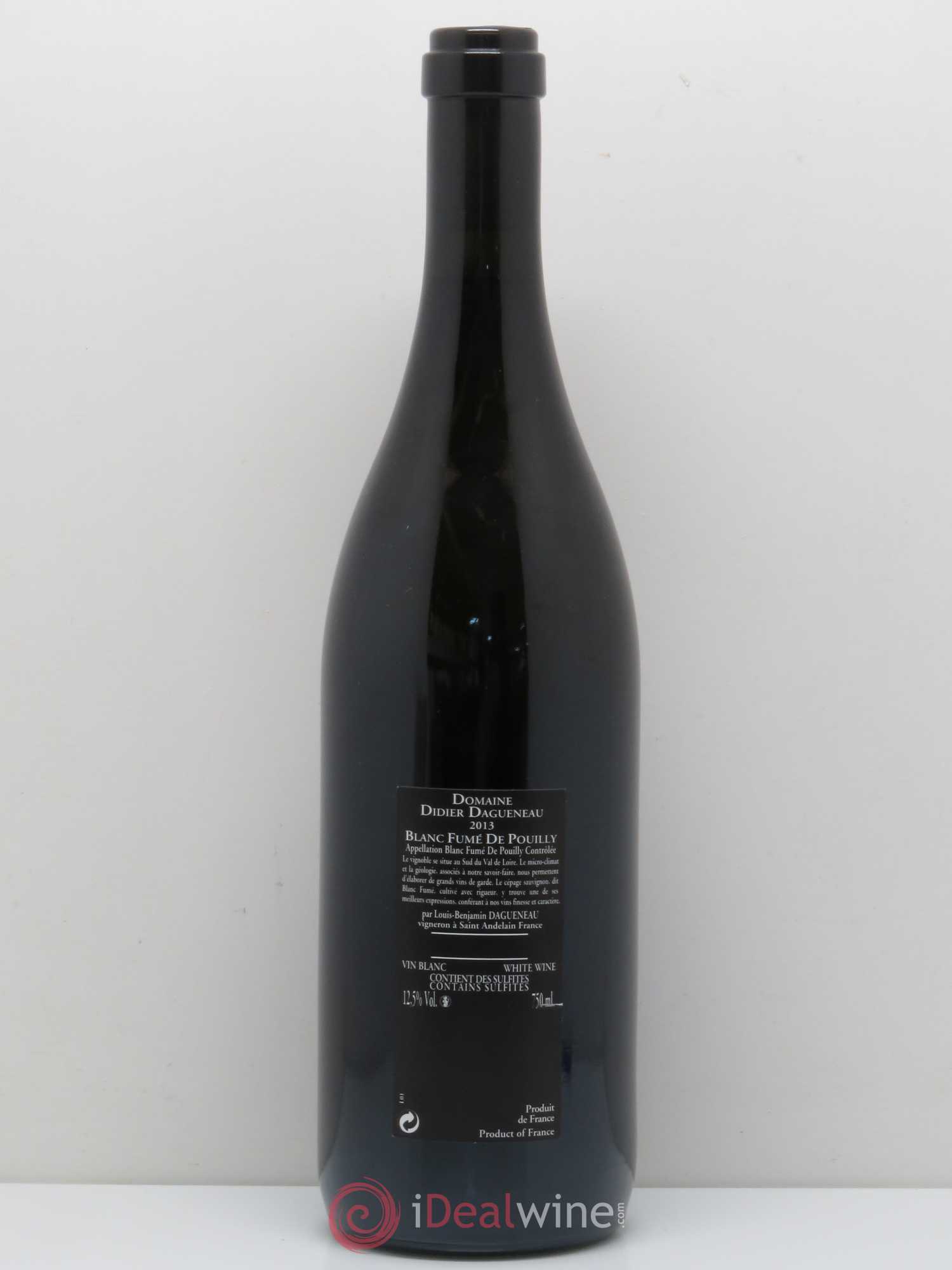 Vin de France (anciennement Pouilly-Fumé) Silex Dagueneau (Domaine Didier - Louis-Benjamin) 2013 - Lot de 1 bouteille - 1
