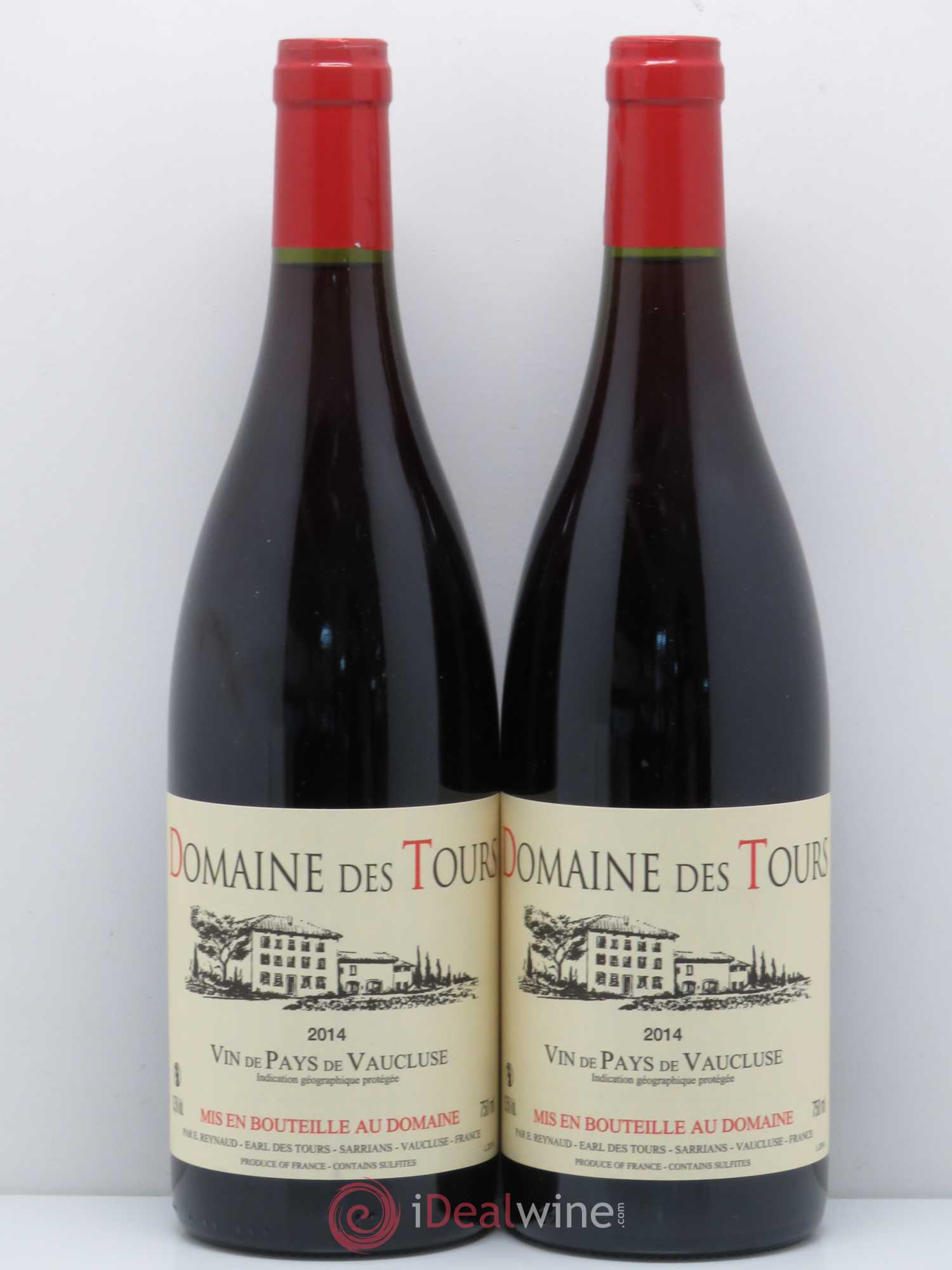 Vaucluse (Vin de Pays de Vaucluse) Domaine des Tours Emmanuel Reynaud 2014 - Lot de 2 bouteilles - 0