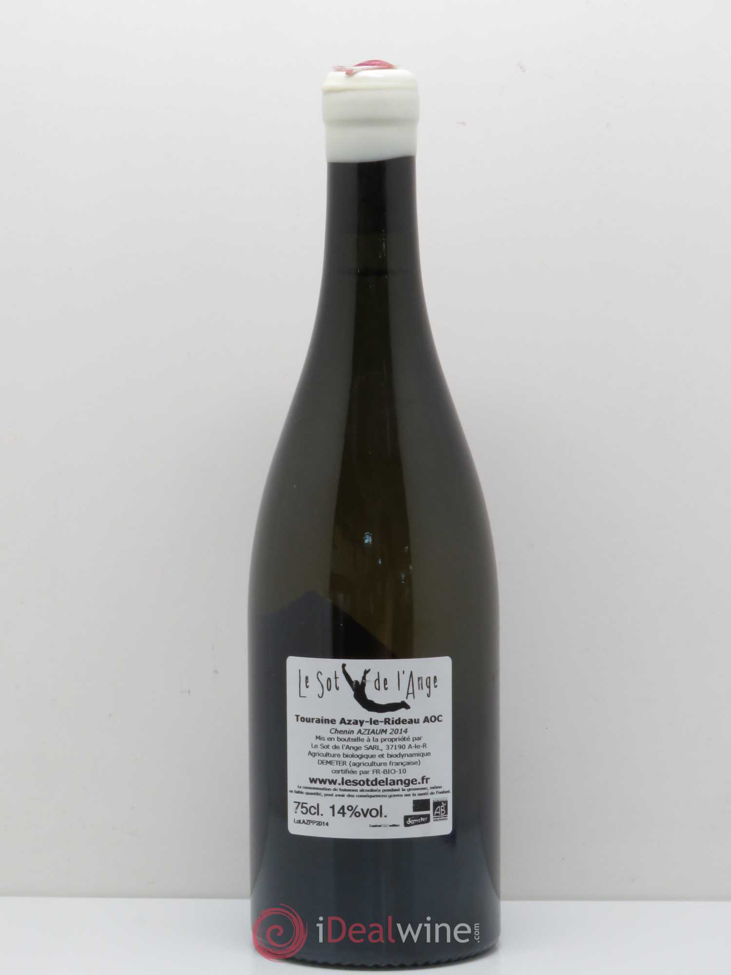Val de Loire Touraine Azay Le Rideau Sot de l'Ange Aziaum 2014 - Posten von 1 Flasche - 1