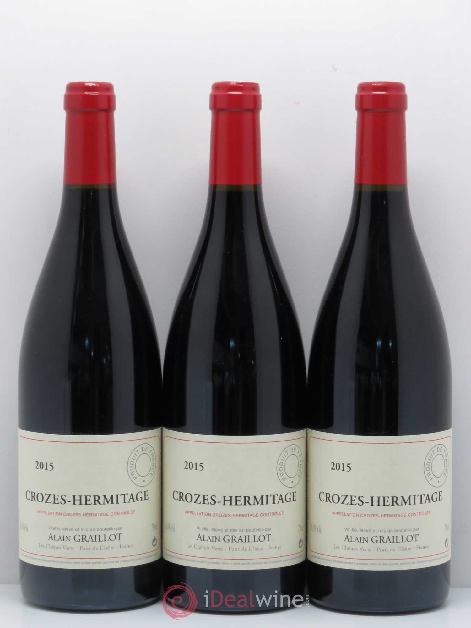 Crozes-Hermitage Domaine Graillot 2015 - Lot de 3 bouteilles - 0