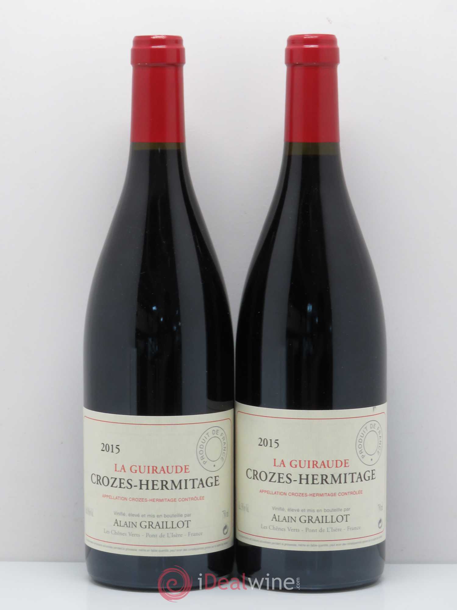 Crozes-Hermitage La Guiraude Domaine Graillot 2015 - Lot de 2 bouteilles - 0